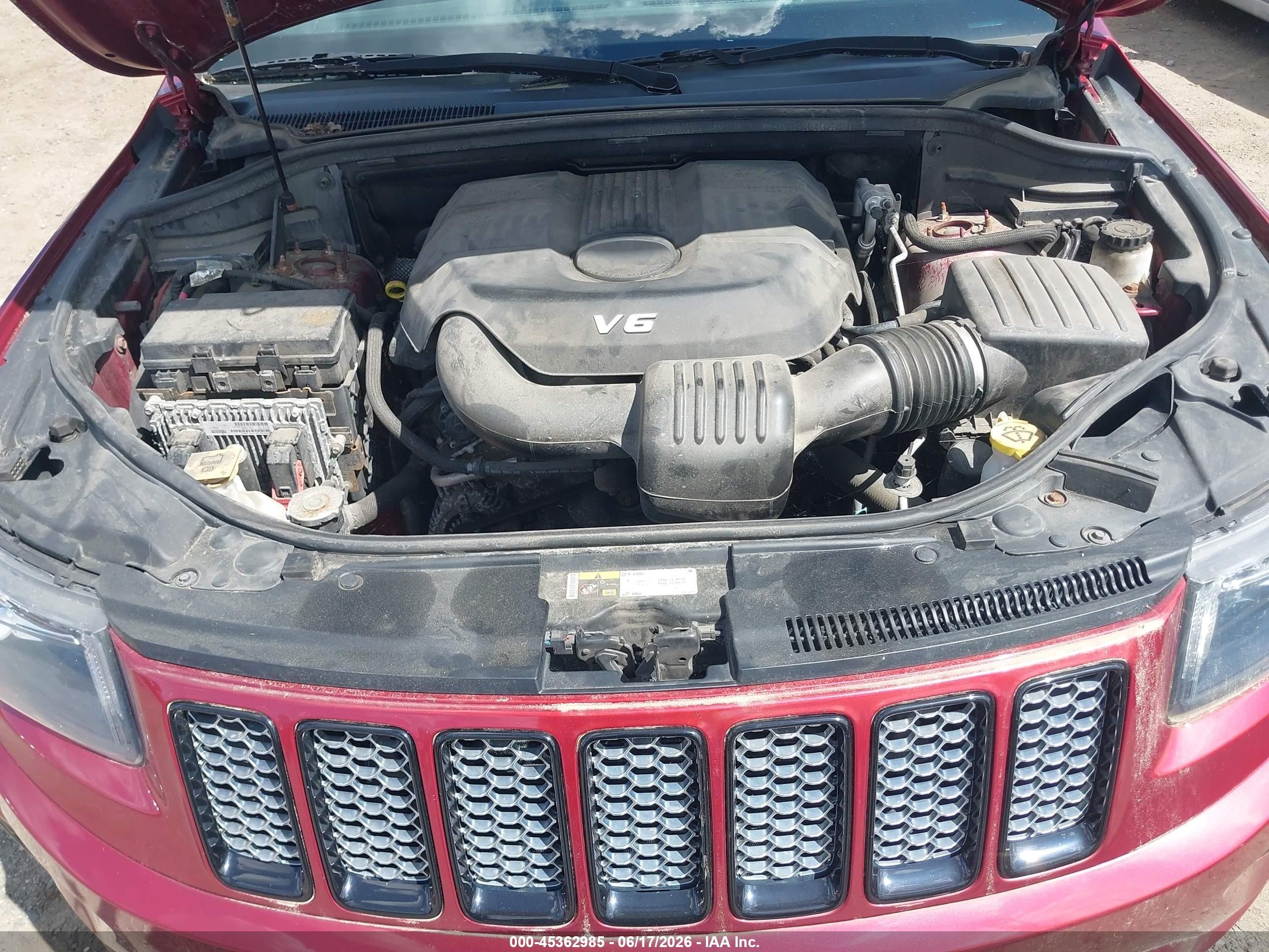 2014 Jeep Grand Cherokee Altitude Red vin: 1C4RJFAG7EC490140