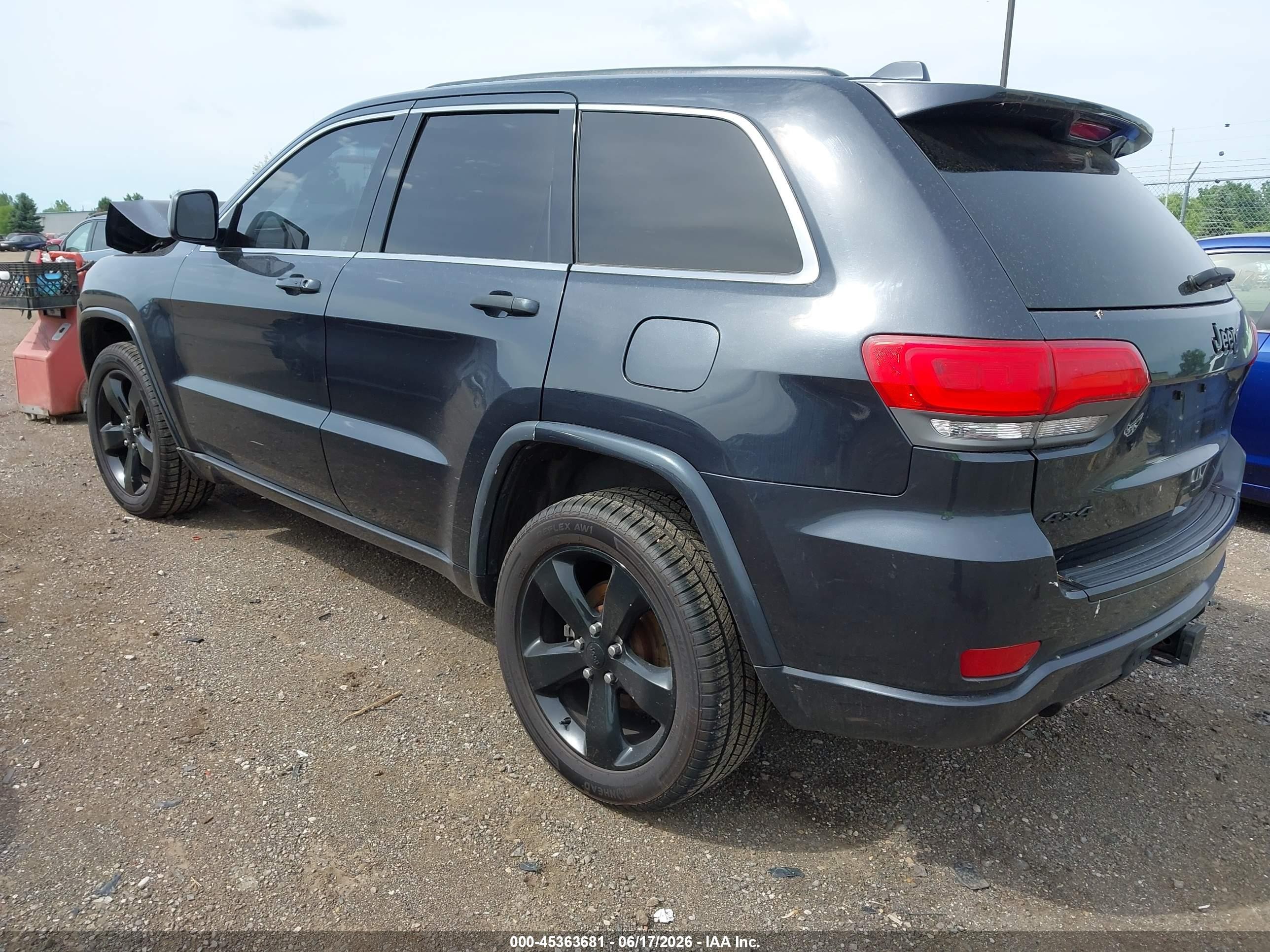 2014 Jeep Grand Cherokee Altitude Black vin: 1C4RJFAG7EC498027