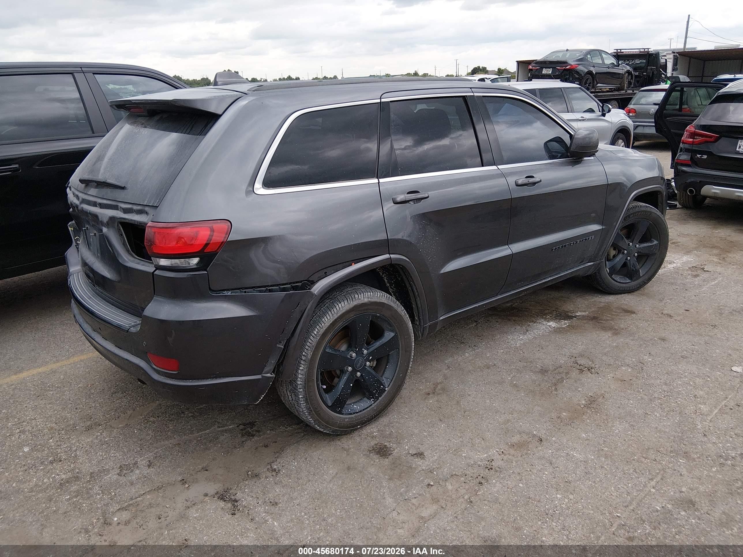 2015 Jeep Grand Cherokee Altitude Gray vin: 1C4RJFAG7FC177963