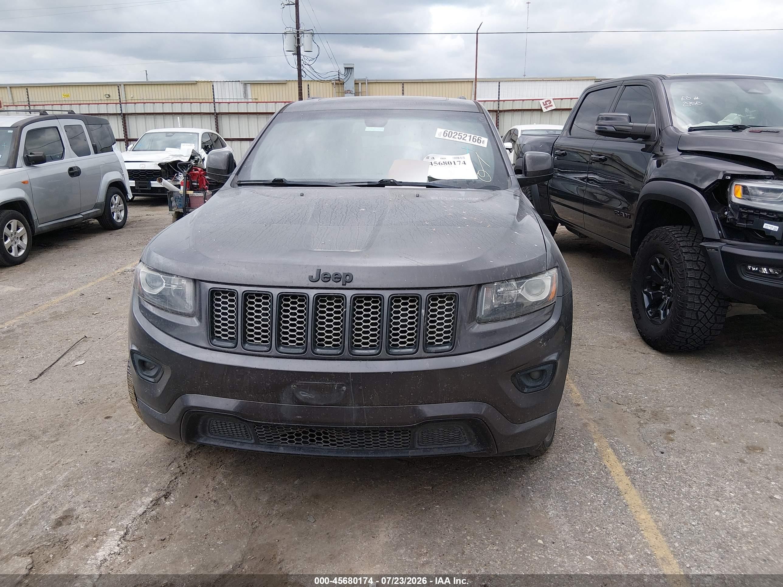 2015 Jeep Grand Cherokee Altitude Gray vin: 1C4RJFAG7FC177963