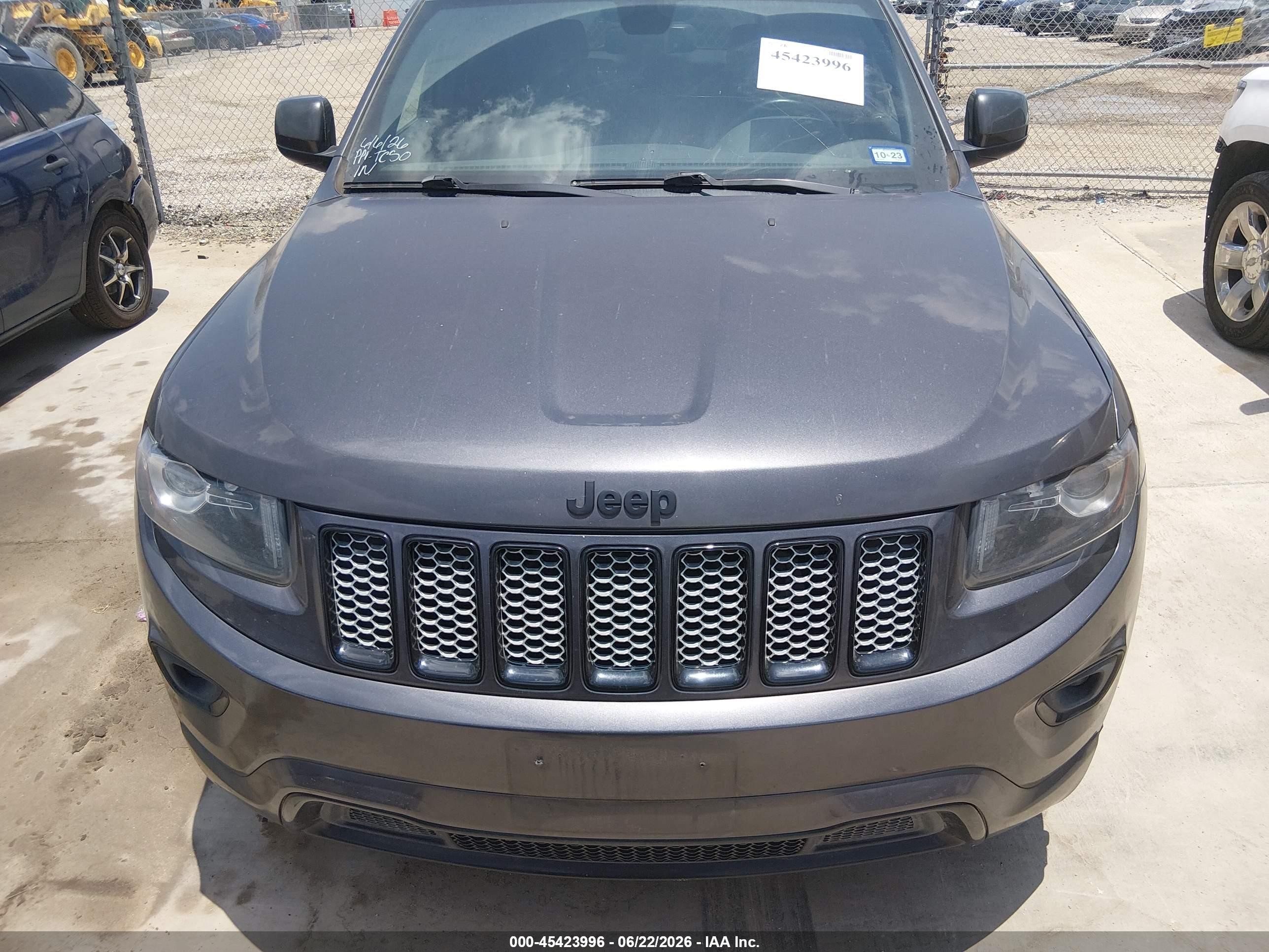 2015 Jeep Grand Cherokee Altitude Gray vin: 1C4RJFAG7FC208032