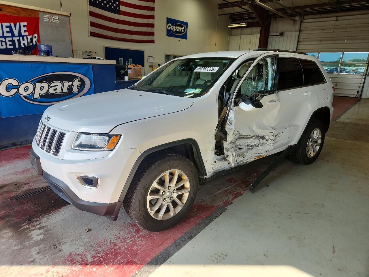 2015 Jeep Grand Cherokee Laredo White vin: 1C4RJFAG7FC226742