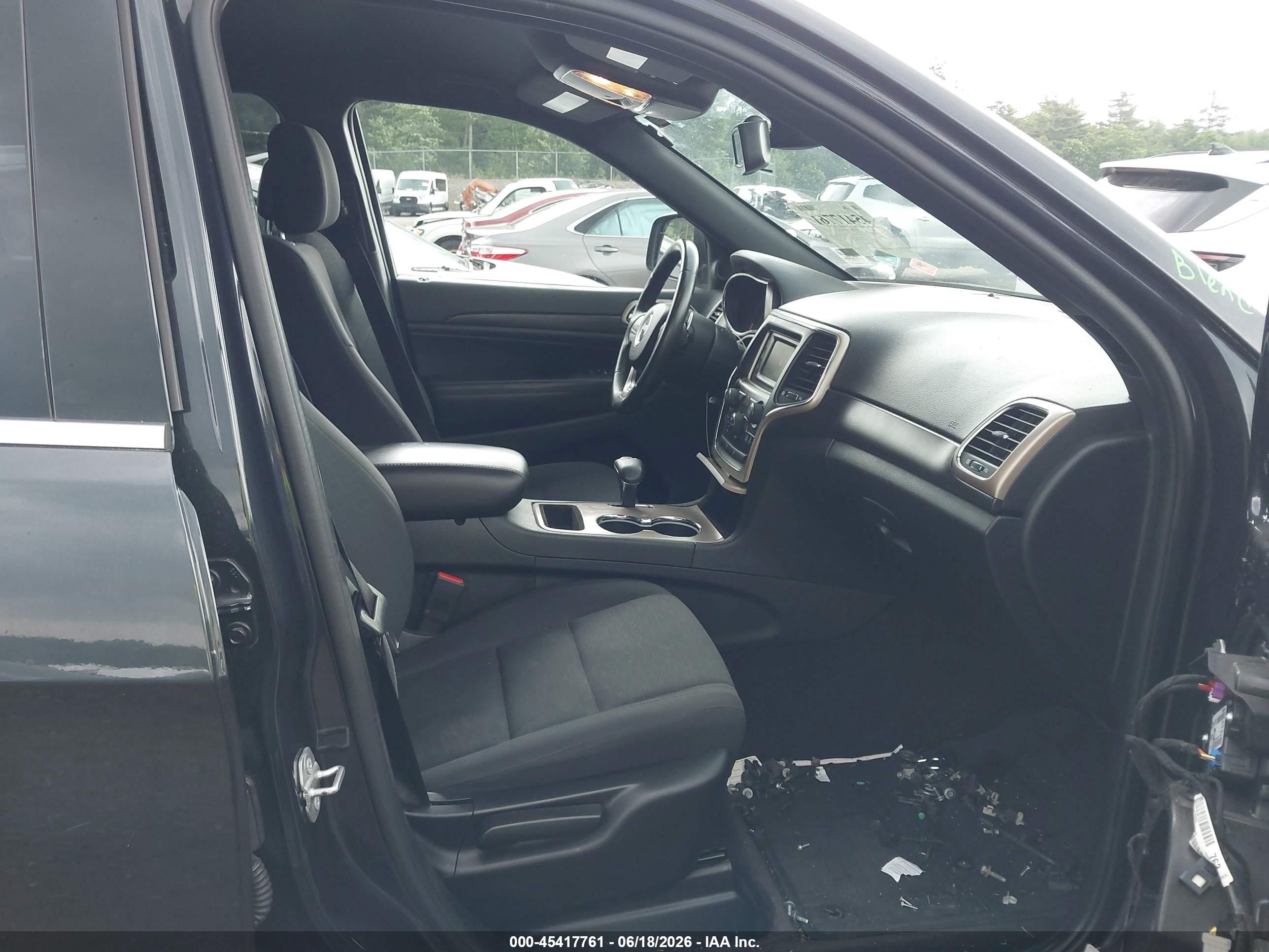 2015 Jeep Grand Cherokee Laredo Black vin: 1C4RJFAG7FC237448