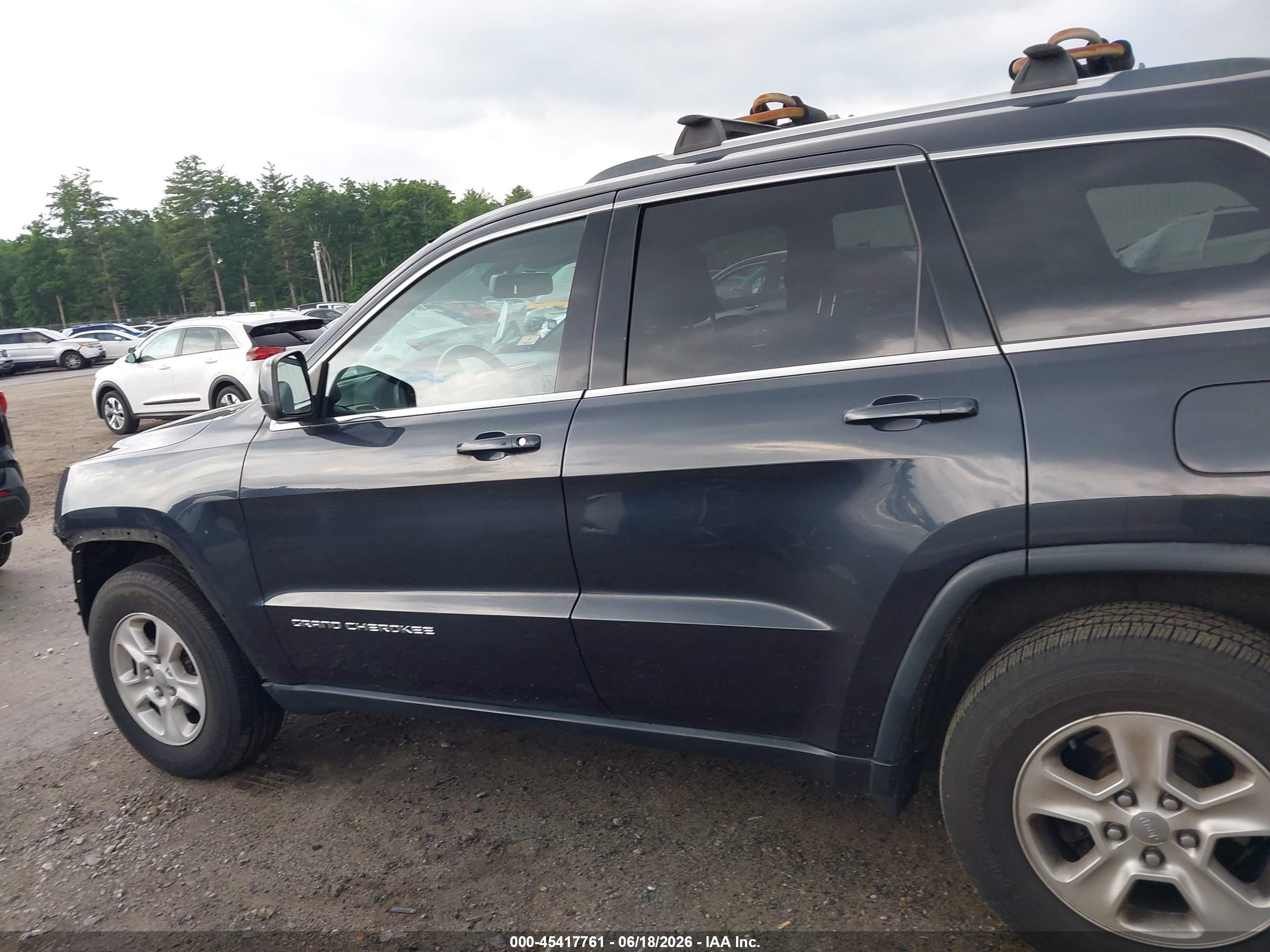 2015 Jeep Grand Cherokee Laredo Black vin: 1C4RJFAG7FC237448