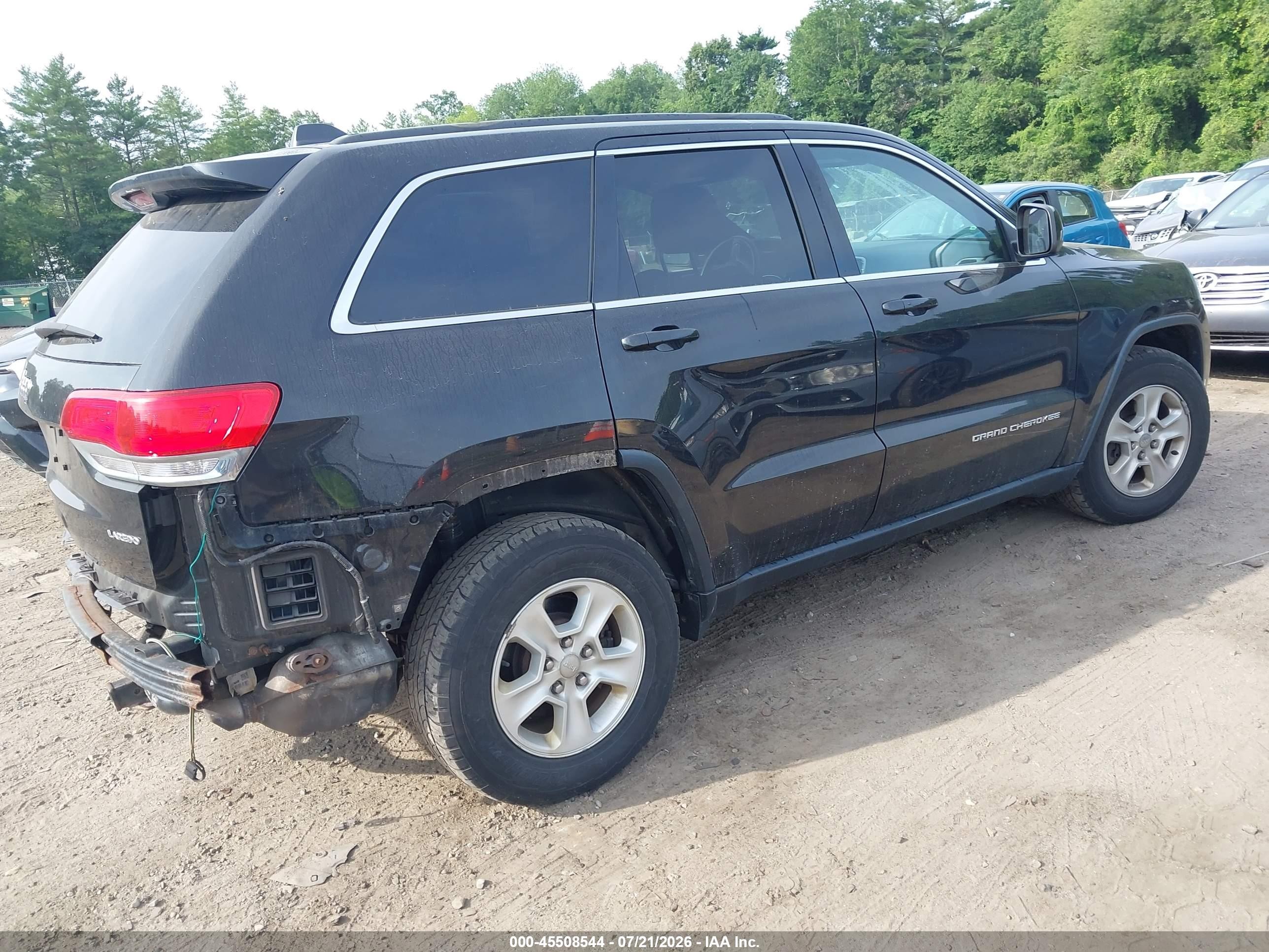 2015 Jeep Grand Cherokee Laredo Black vin: 1C4RJFAG7FC627630