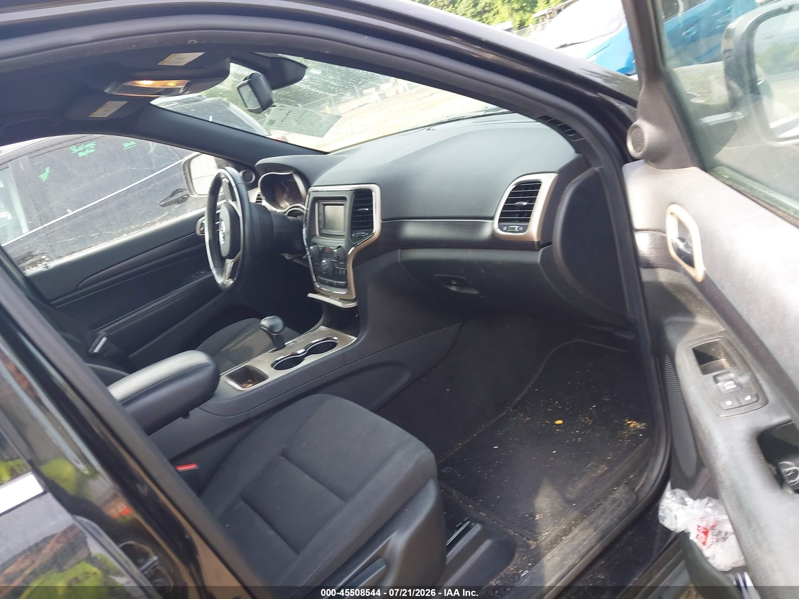 2015 Jeep Grand Cherokee Laredo Black vin: 1C4RJFAG7FC627630