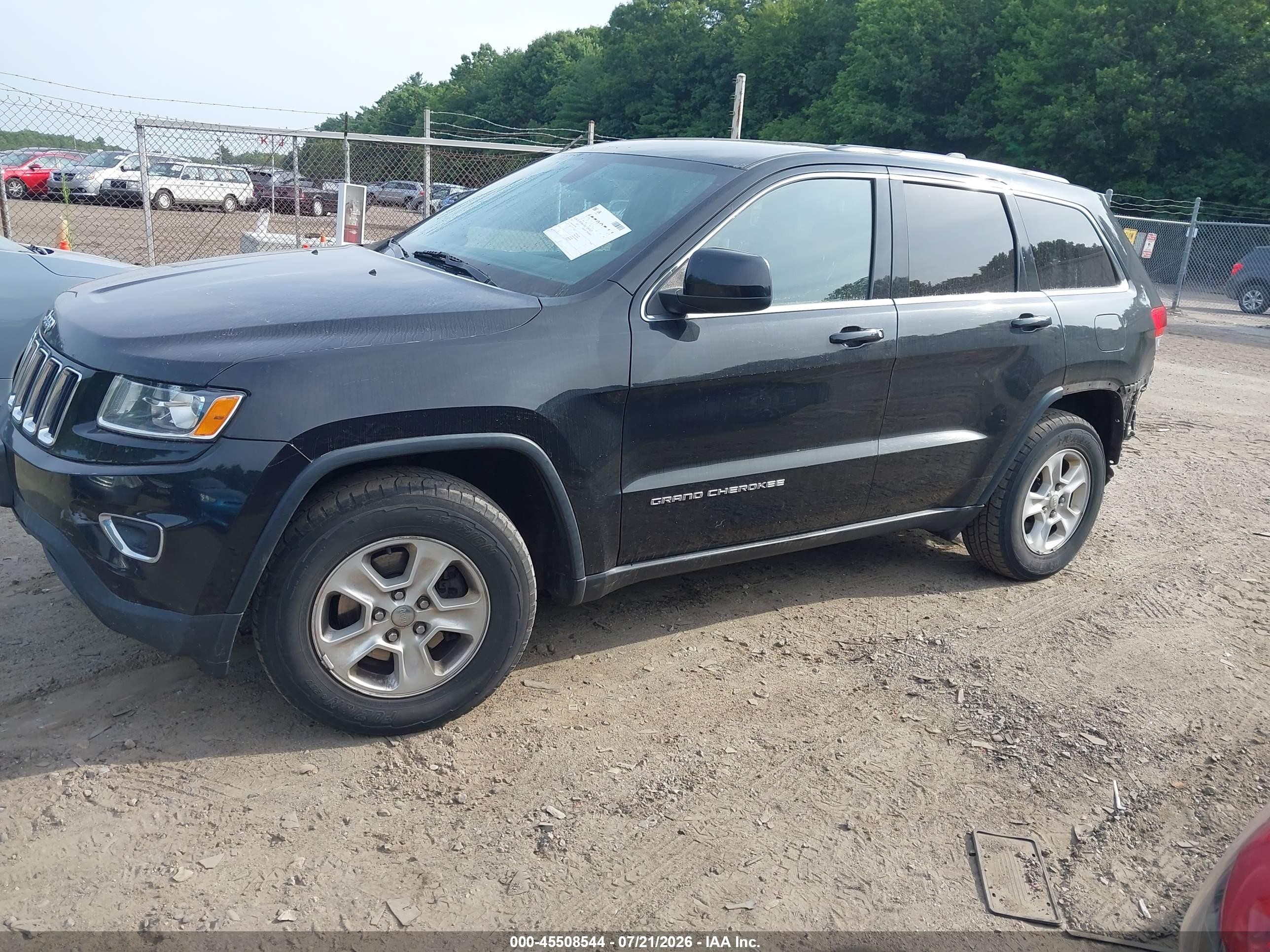 2015 Jeep Grand Cherokee Laredo Black vin: 1C4RJFAG7FC627630