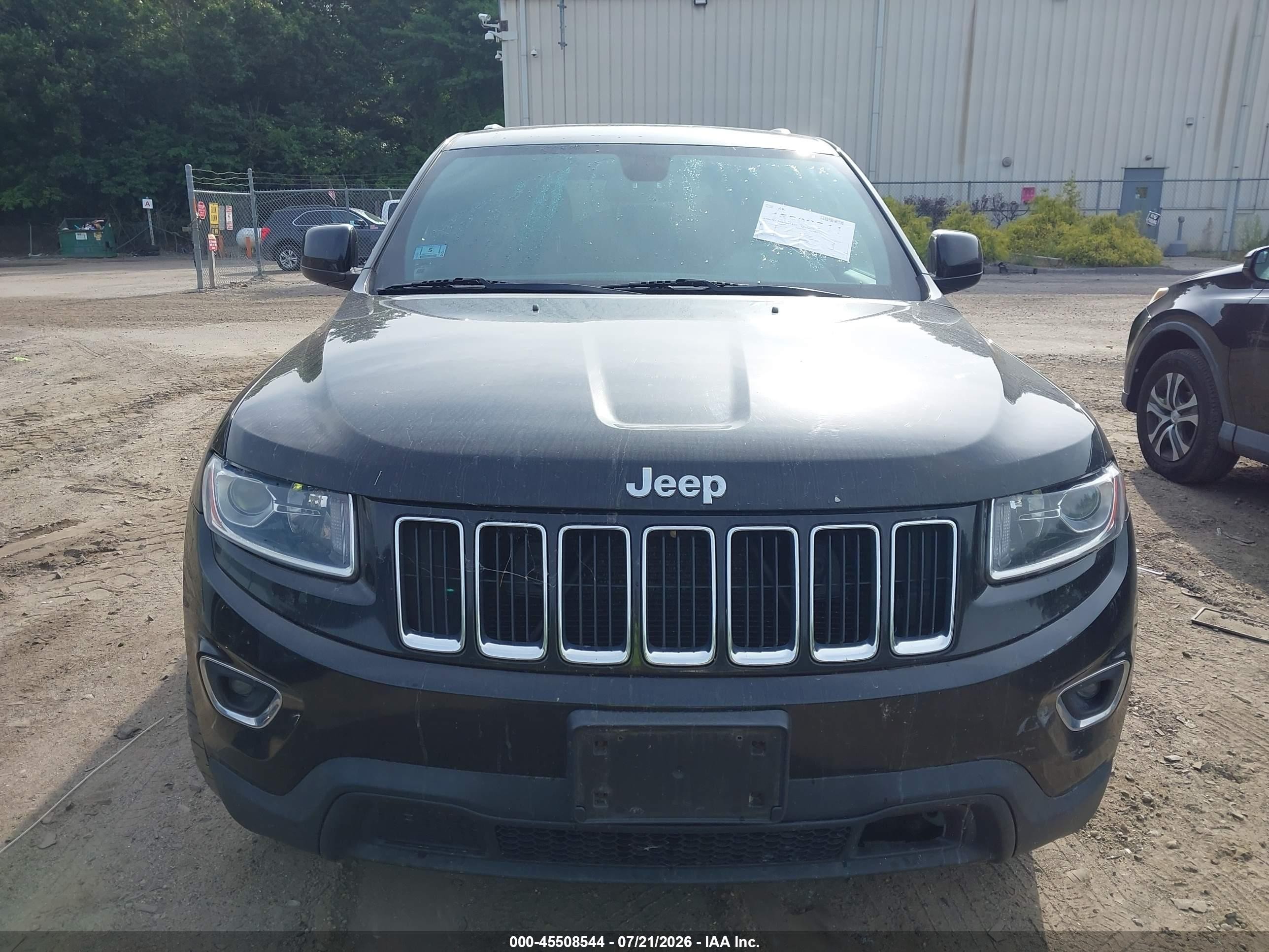 2015 Jeep Grand Cherokee Laredo Black vin: 1C4RJFAG7FC627630