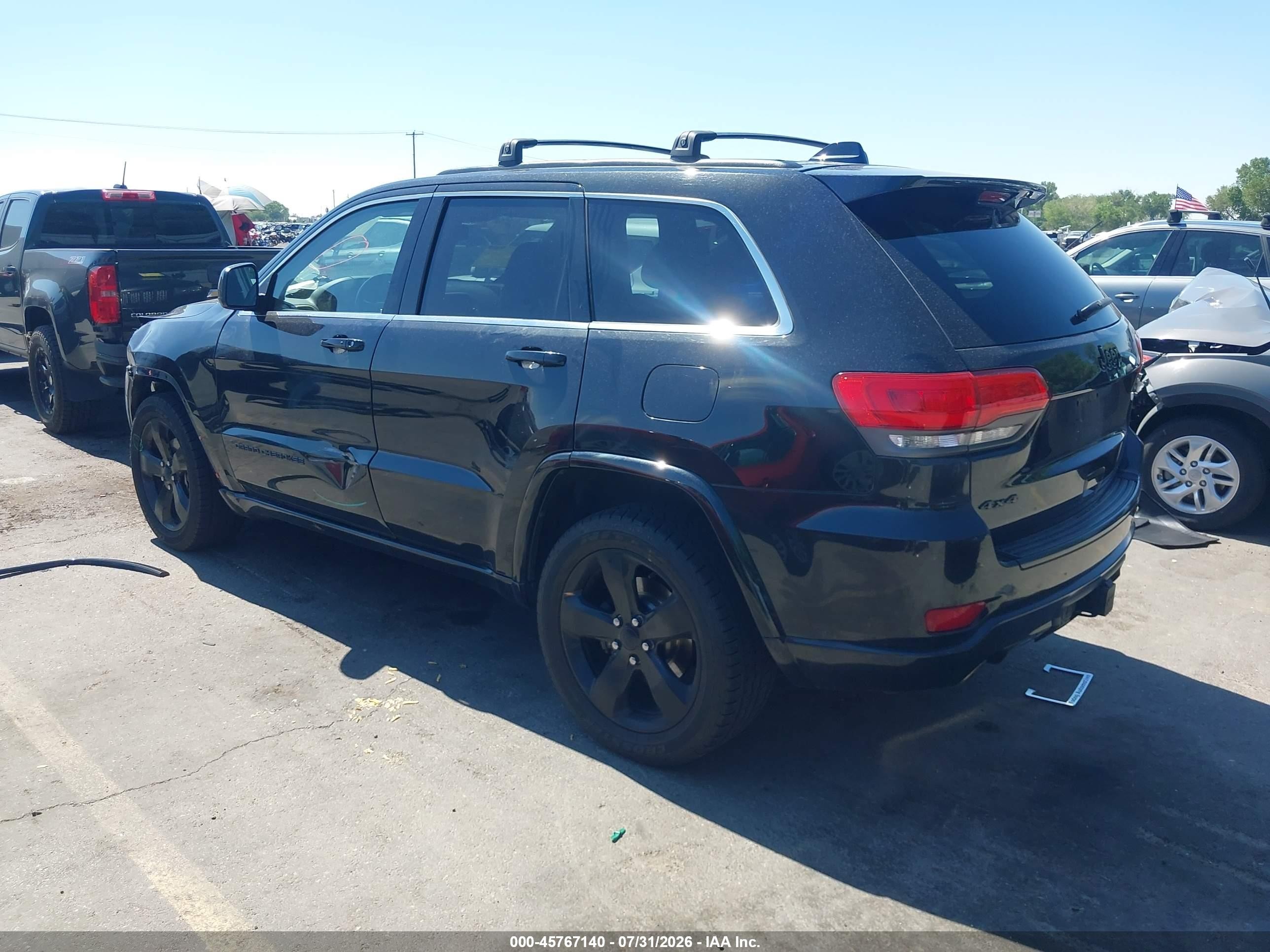 2015 Jeep Grand Cherokee Altitude Black vin: 1C4RJFAG7FC660806