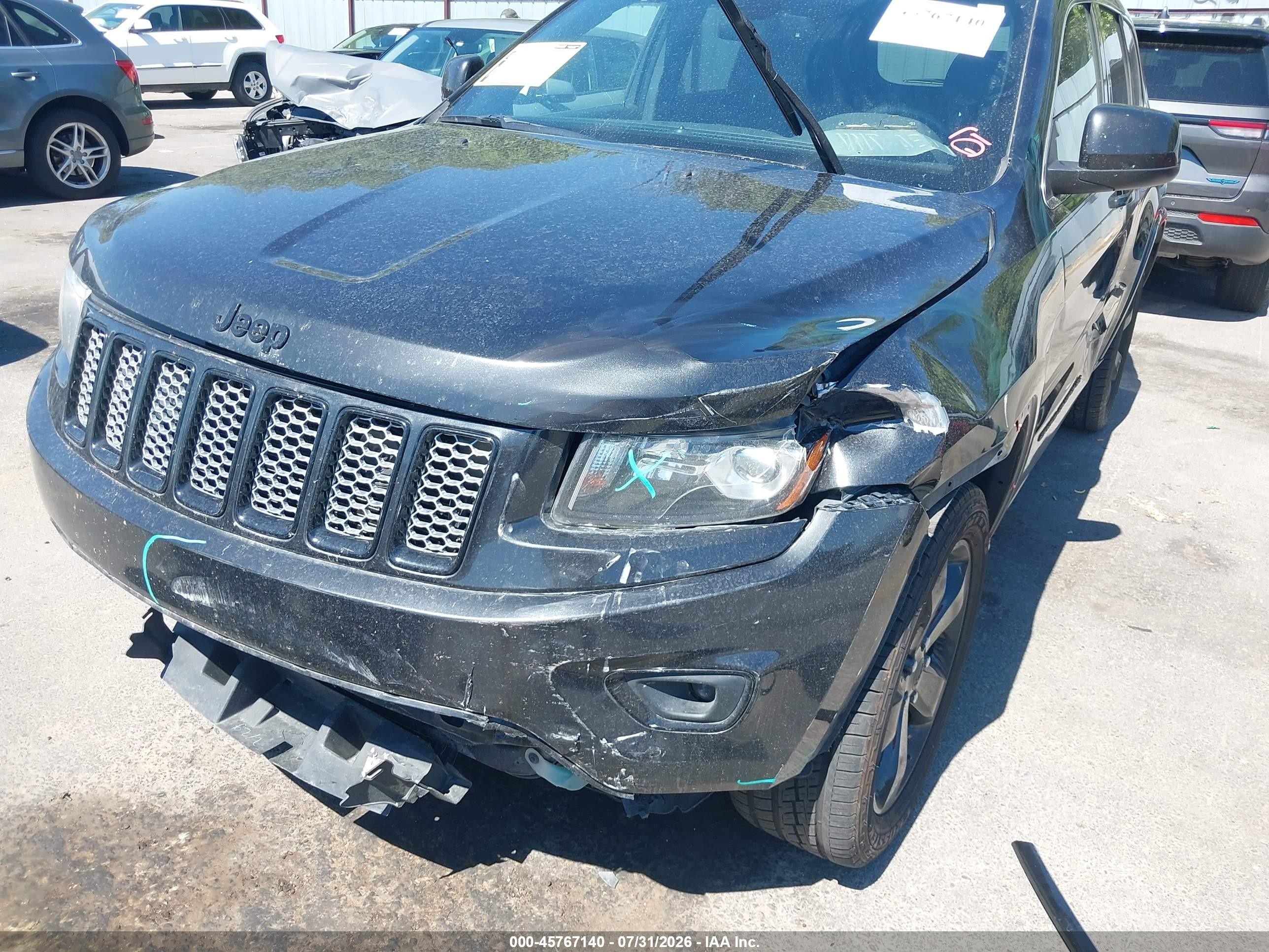 2015 Jeep Grand Cherokee Altitude Black vin: 1C4RJFAG7FC660806
