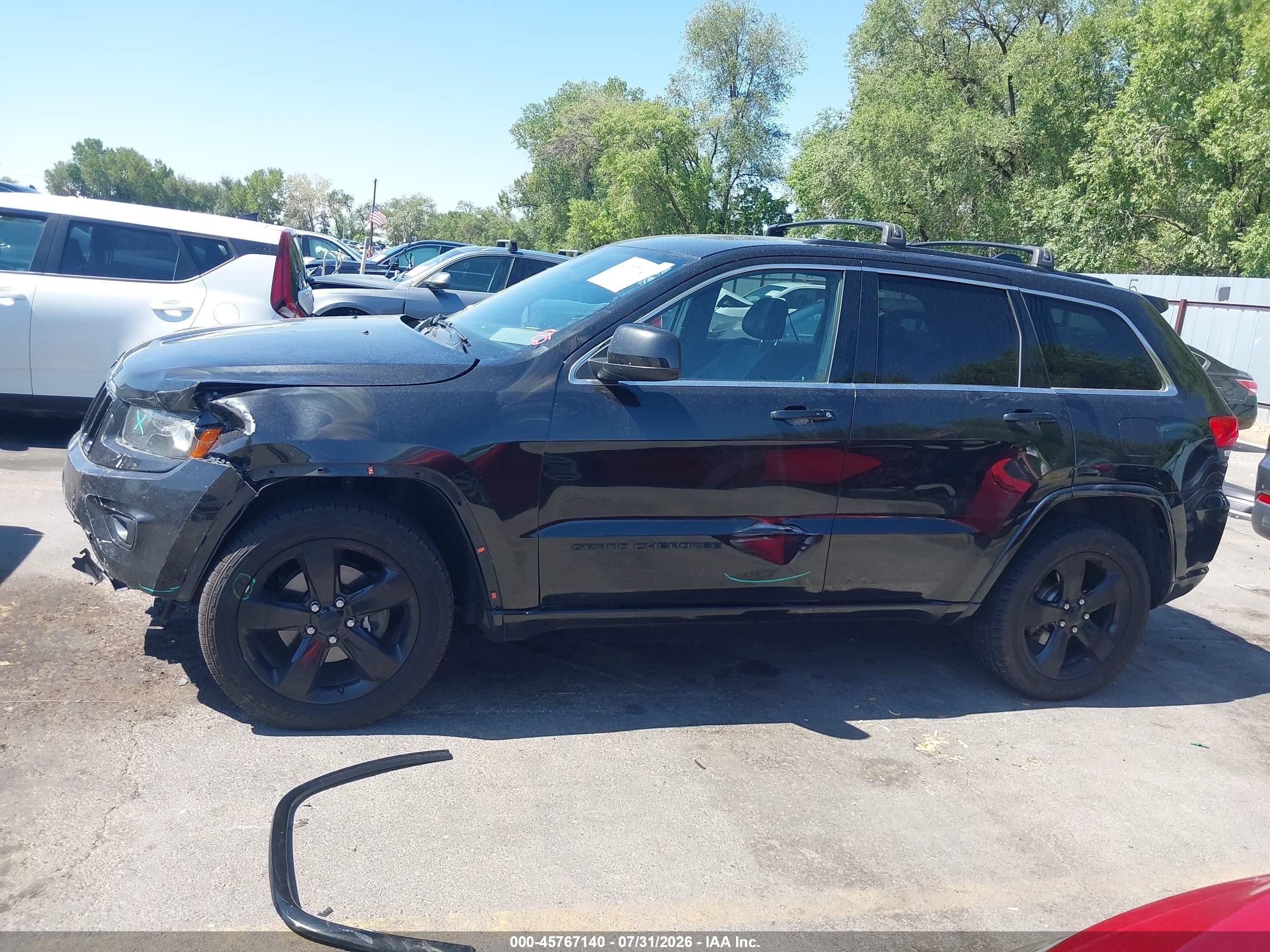 2015 Jeep Grand Cherokee Altitude Black vin: 1C4RJFAG7FC660806