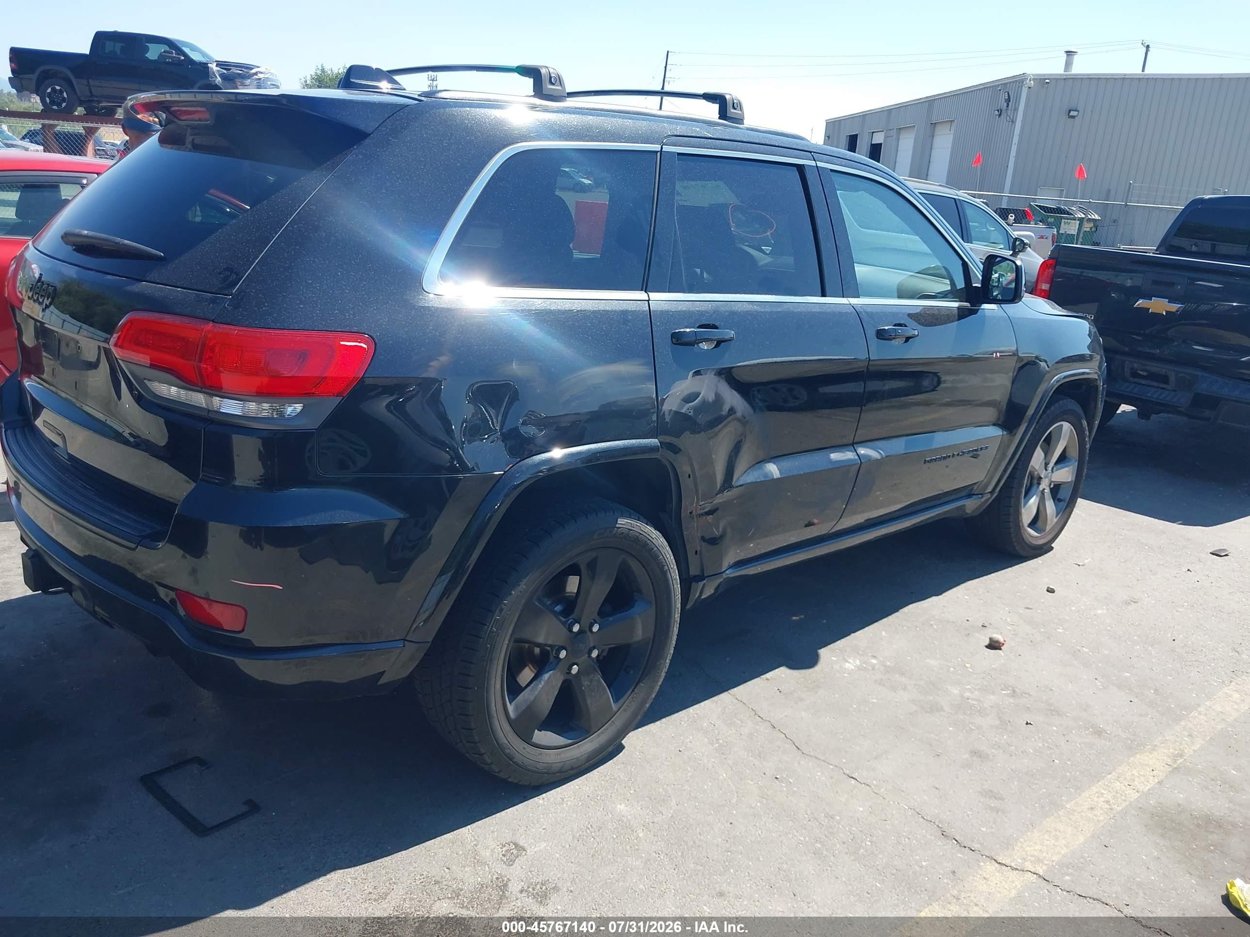 2015 Jeep Grand Cherokee Altitude Black vin: 1C4RJFAG7FC660806