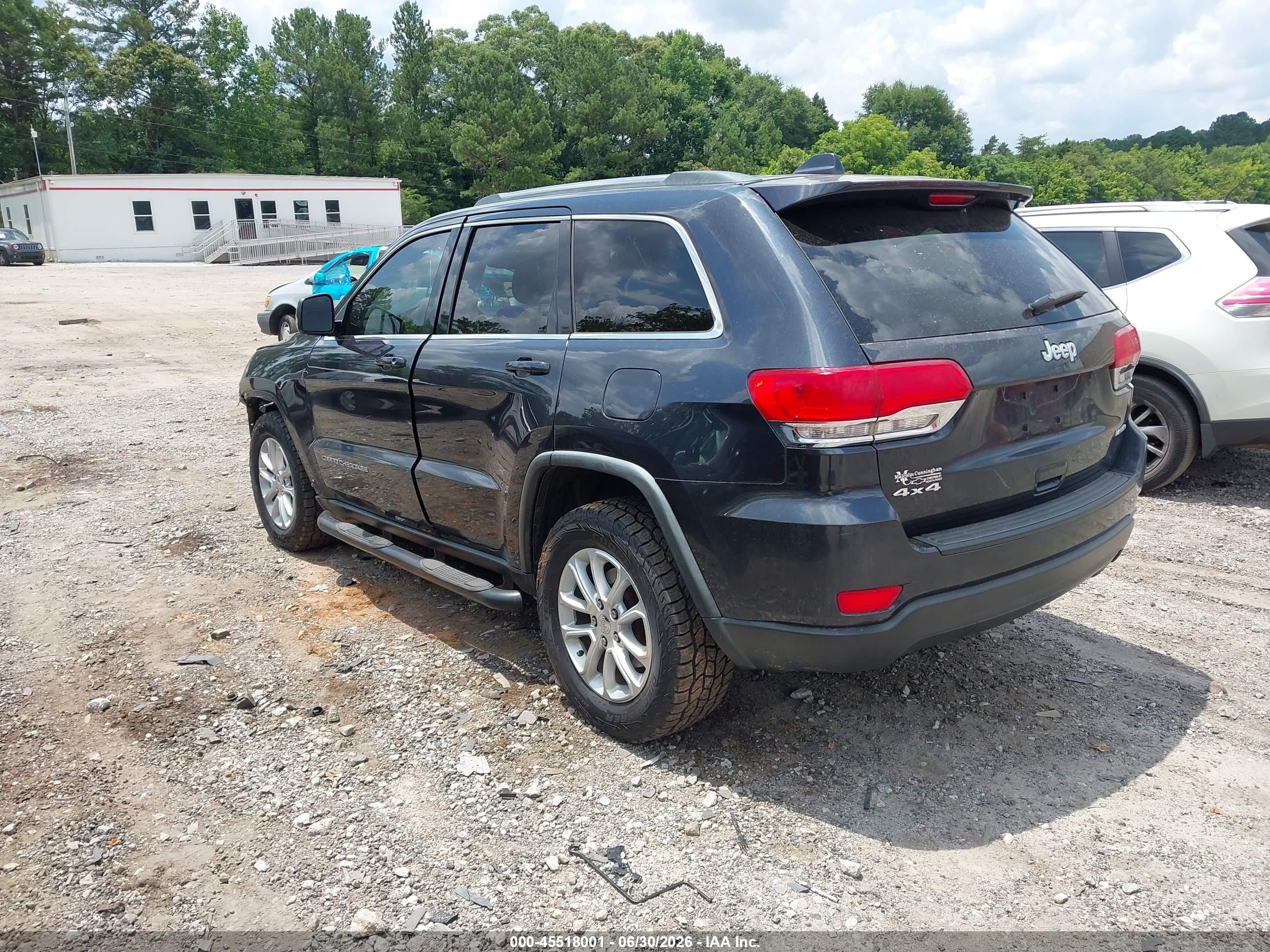 2015 Jeep Grand Cherokee Laredo Black vin: 1C4RJFAG7FC689058