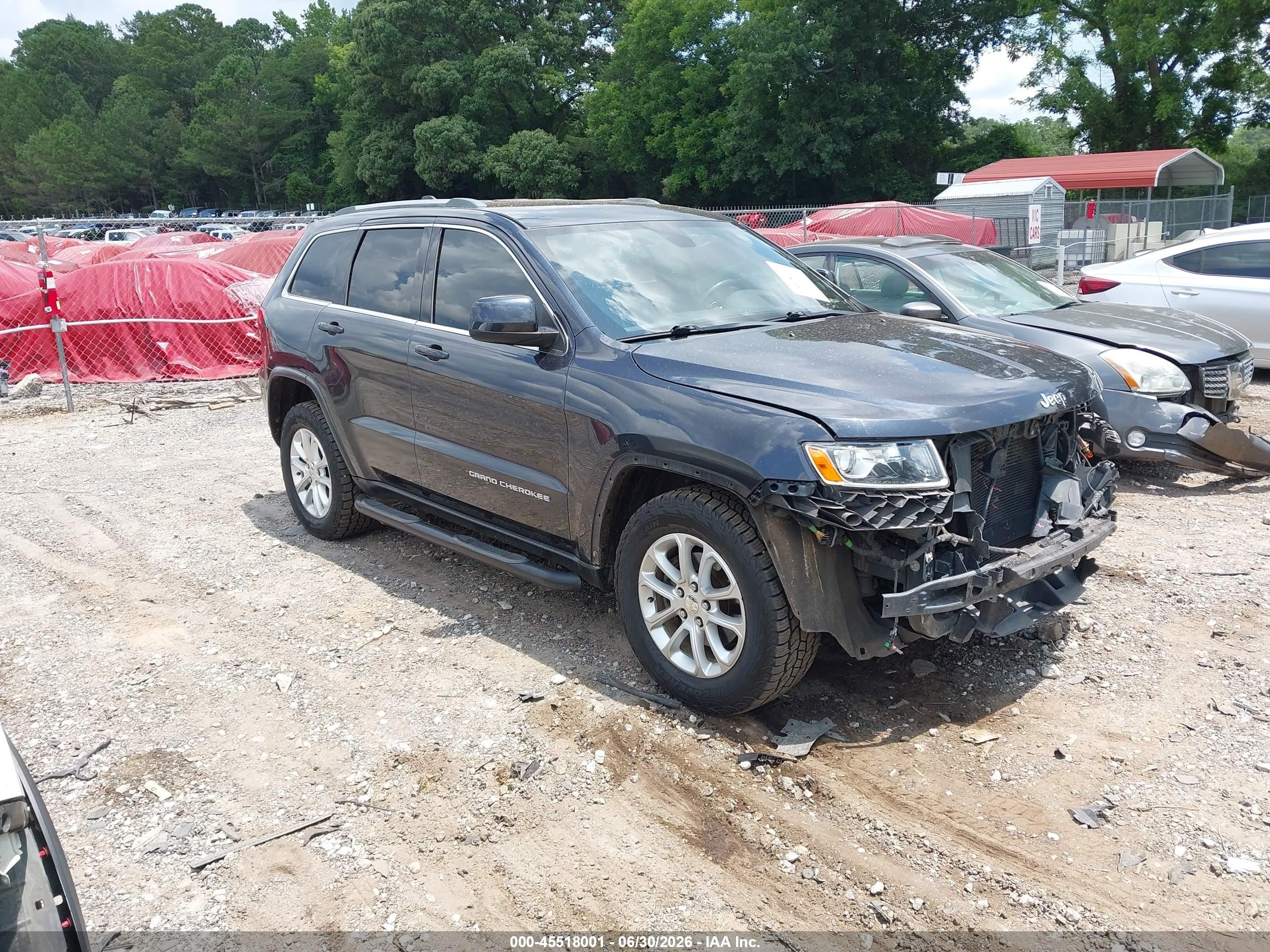 2015 Jeep Grand Cherokee Laredo Black vin: 1C4RJFAG7FC689058