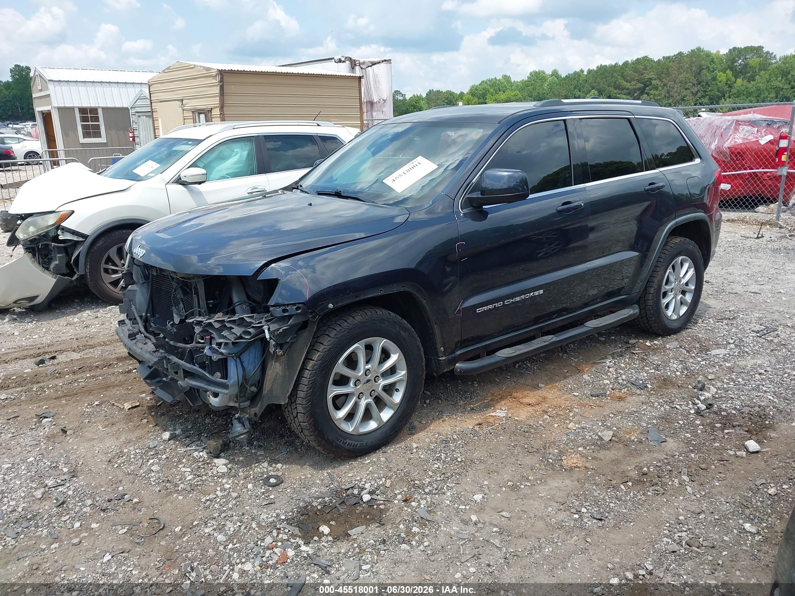 2015 Jeep Grand Cherokee Laredo Black vin: 1C4RJFAG7FC689058