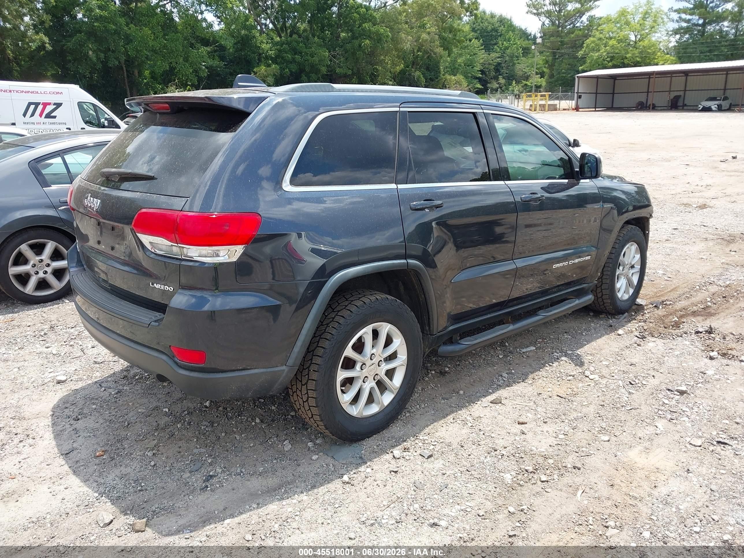 2015 Jeep Grand Cherokee Laredo Black vin: 1C4RJFAG7FC689058
