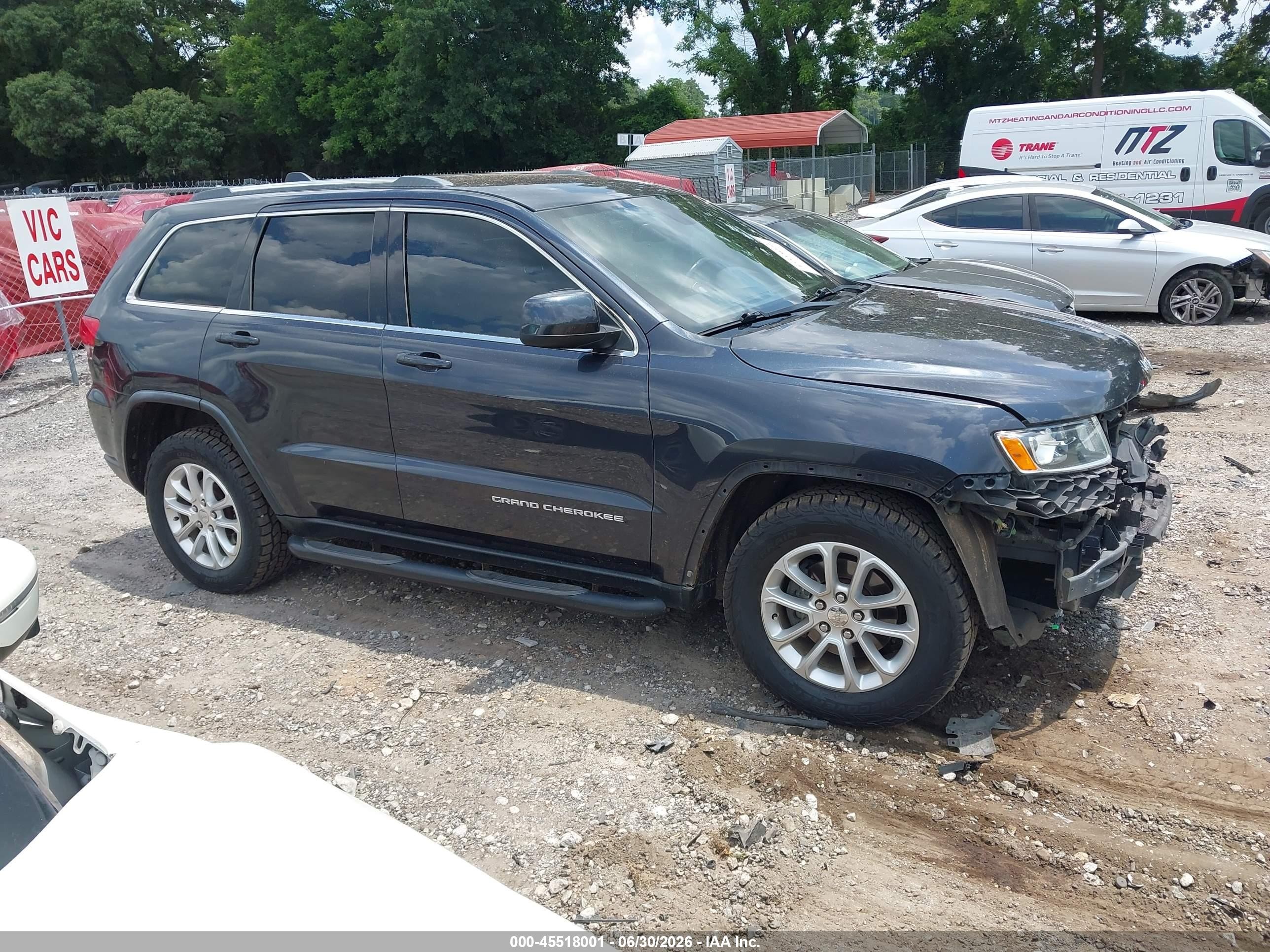 2015 Jeep Grand Cherokee Laredo Black vin: 1C4RJFAG7FC689058