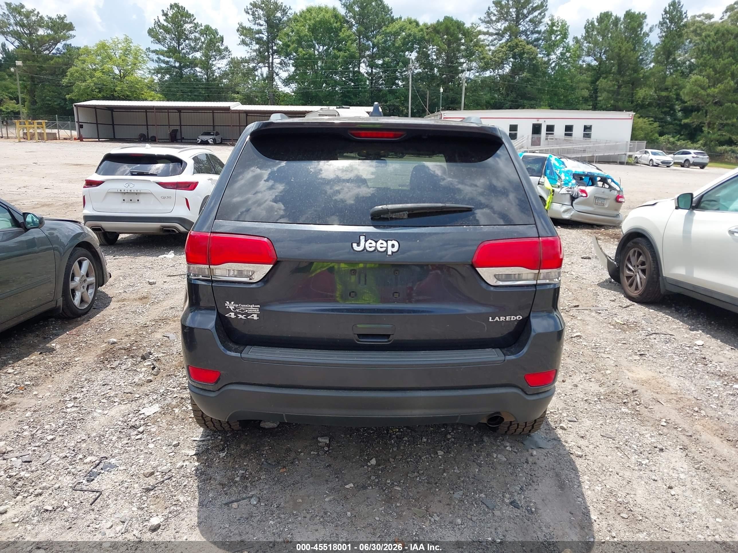 2015 Jeep Grand Cherokee Laredo Black vin: 1C4RJFAG7FC689058