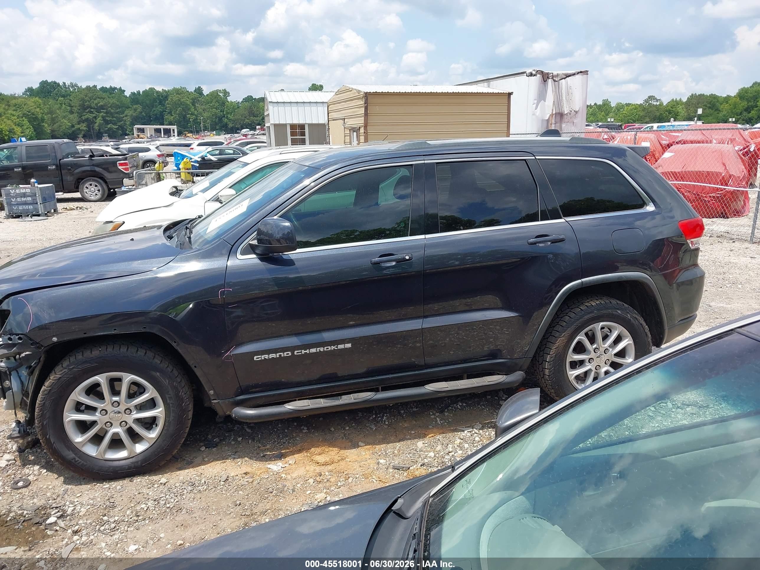 2015 Jeep Grand Cherokee Laredo Black vin: 1C4RJFAG7FC689058