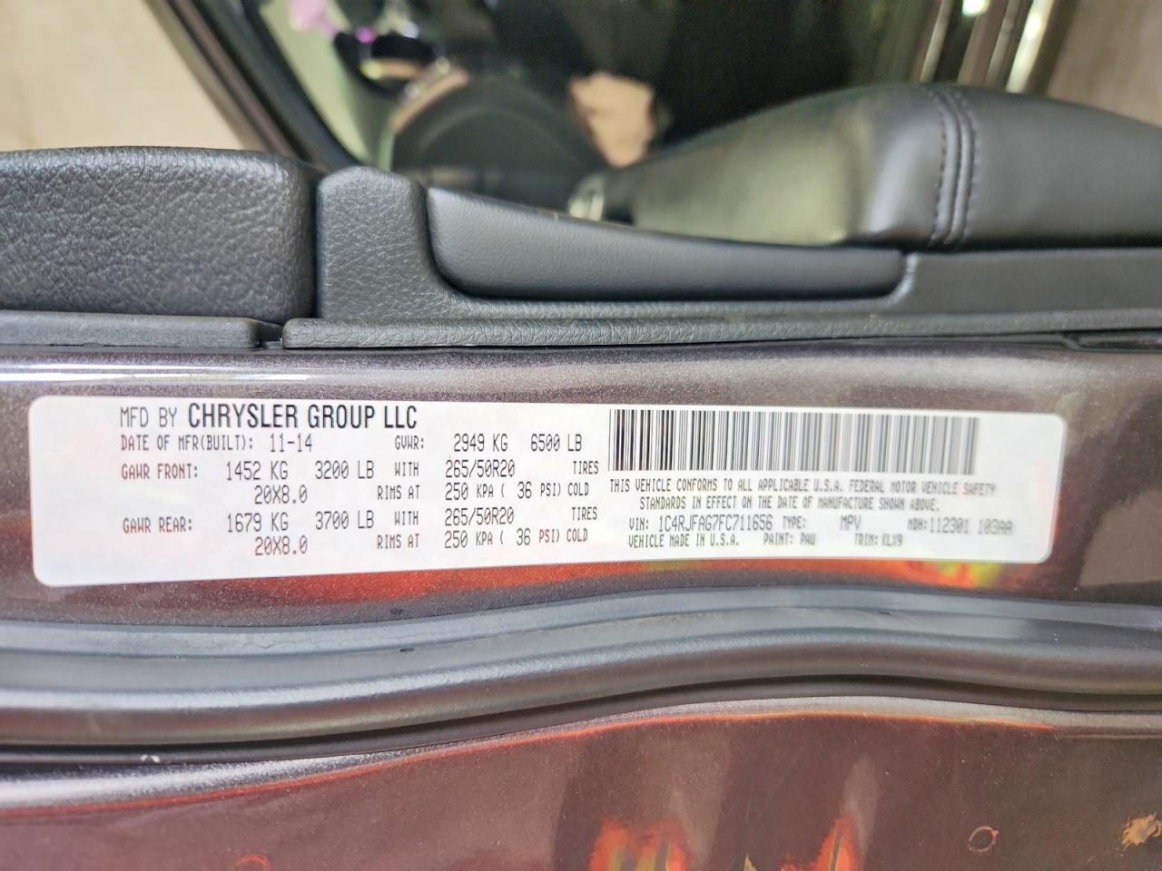 2015 Jeep Grand Cherokee Laredo Gray vin: 1C4RJFAG7FC711656