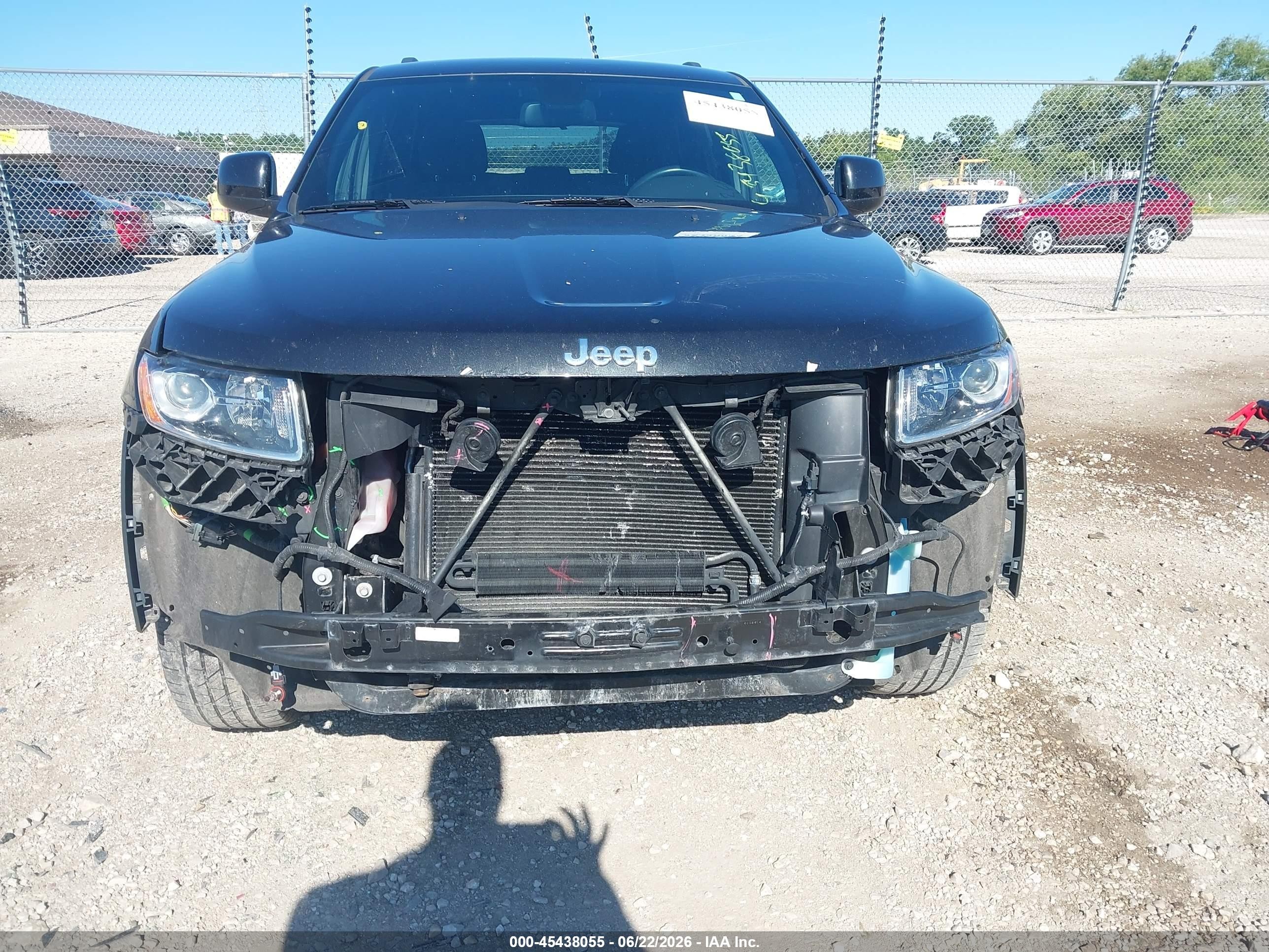 2015 Jeep Grand Cherokee Laredo Black vin: 1C4RJFAG7FC736637