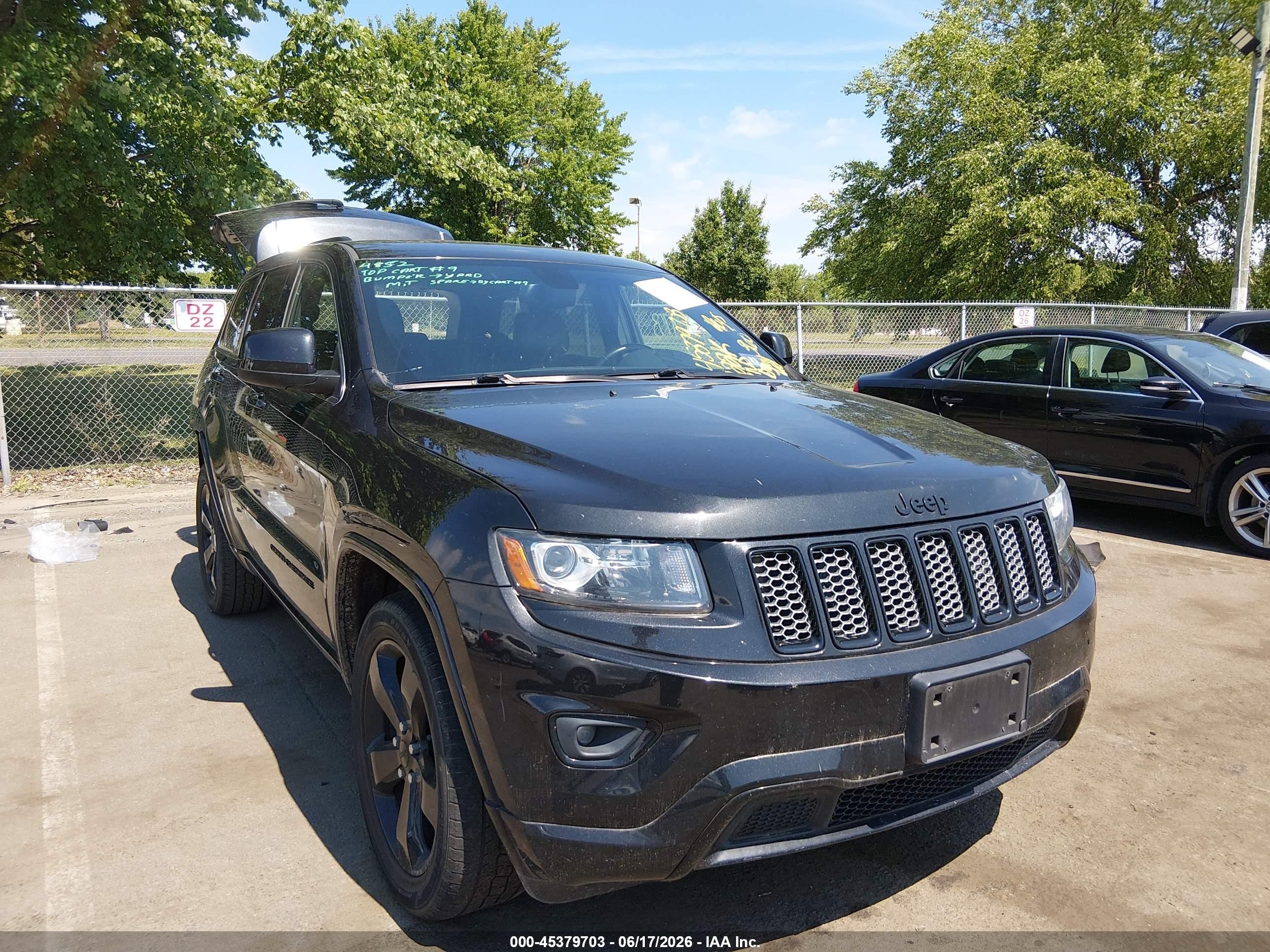 2015 Jeep Grand Cherokee Altitude Black vin: 1C4RJFAG7FC758587