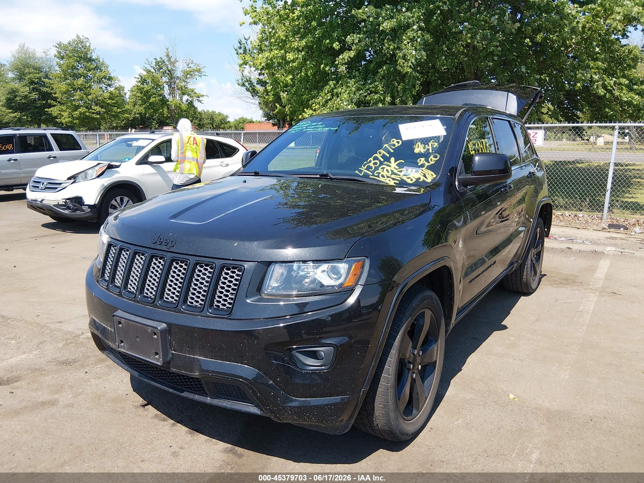 2015 Jeep Grand Cherokee Altitude Black vin: 1C4RJFAG7FC758587