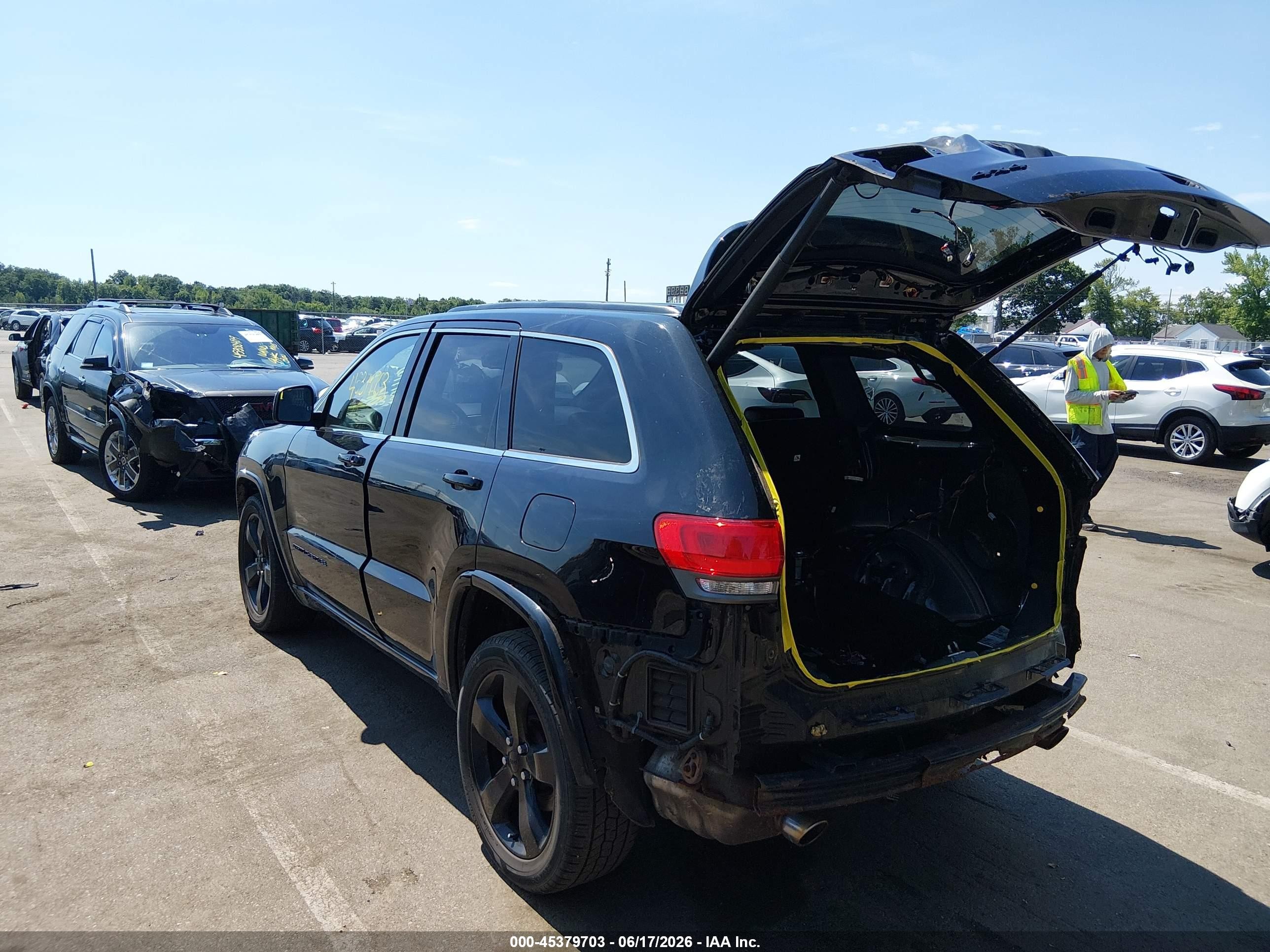 2015 Jeep Grand Cherokee Altitude Black vin: 1C4RJFAG7FC758587