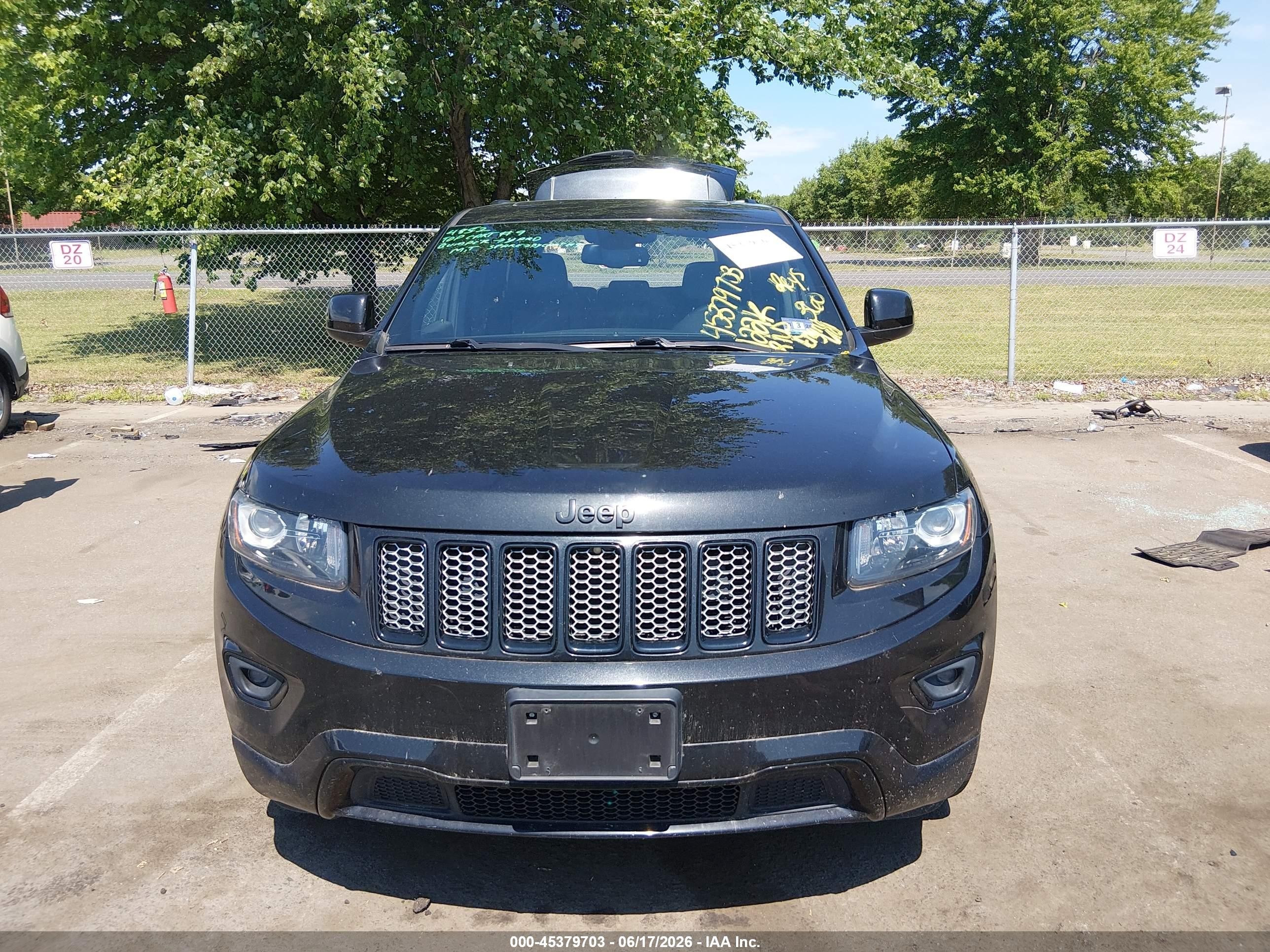 2015 Jeep Grand Cherokee Altitude Black vin: 1C4RJFAG7FC758587