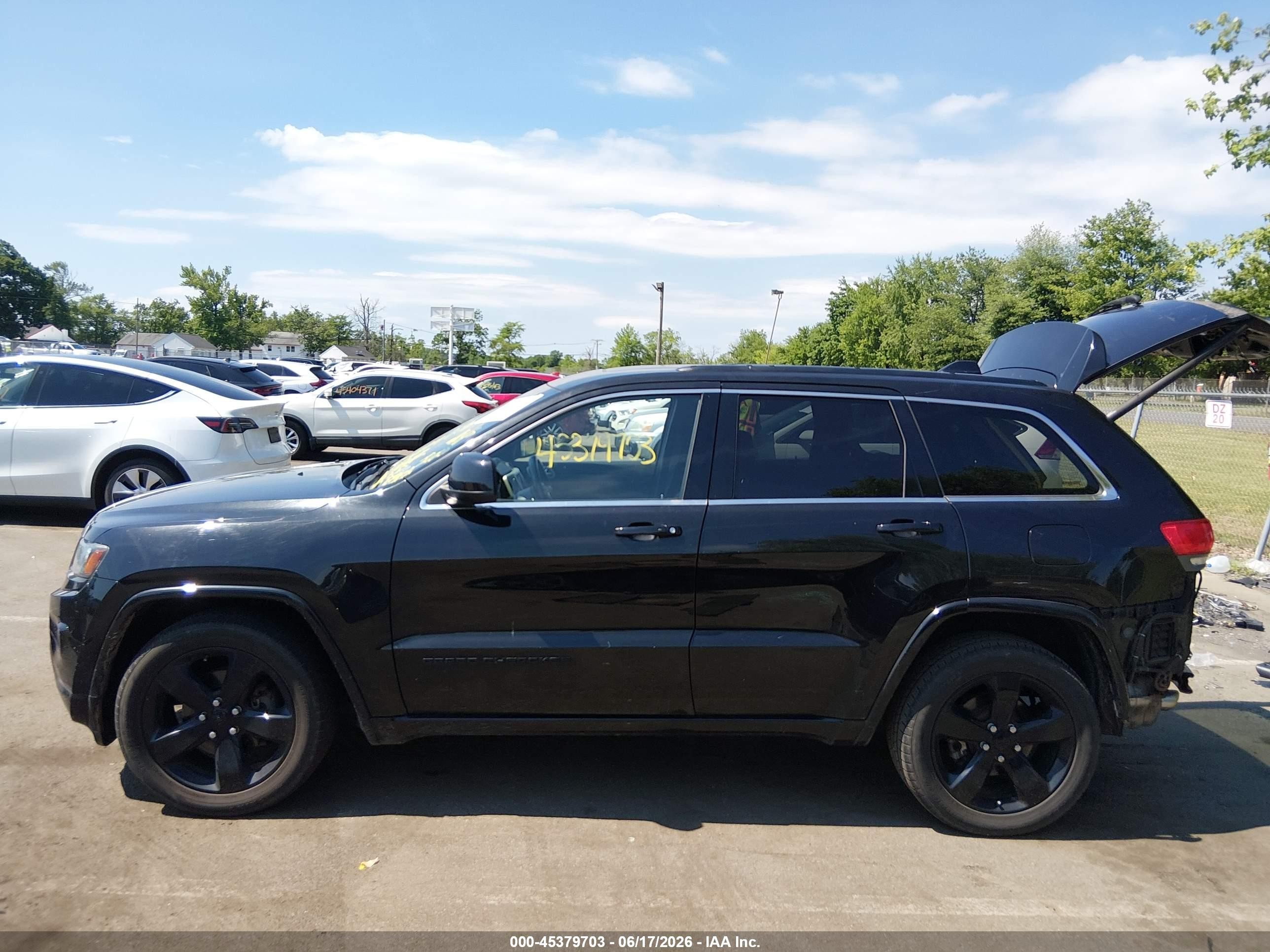 2015 Jeep Grand Cherokee Altitude Black vin: 1C4RJFAG7FC758587