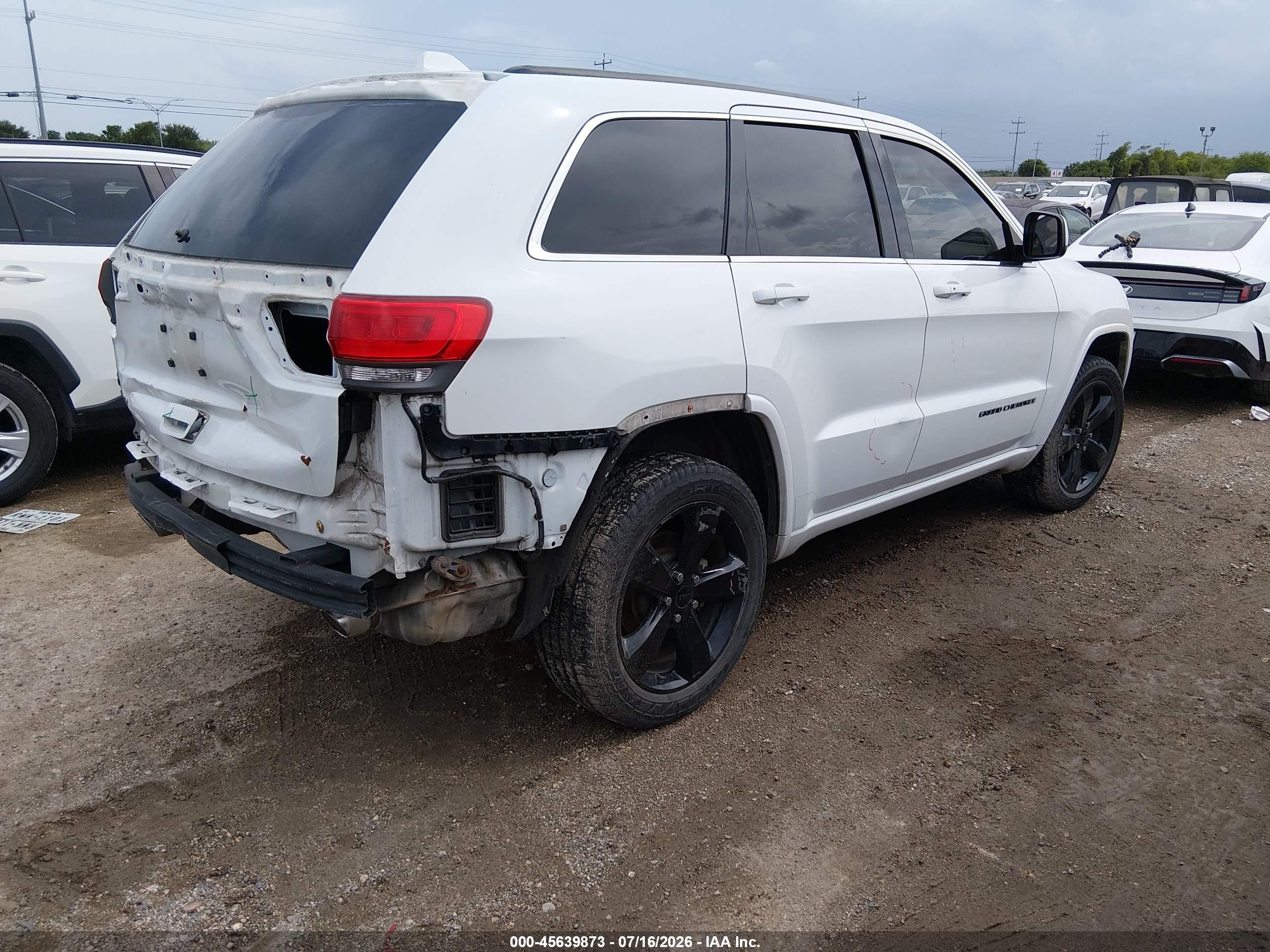 2015 Jeep Grand Cherokee Altitude White vin: 1C4RJFAG7FC797034