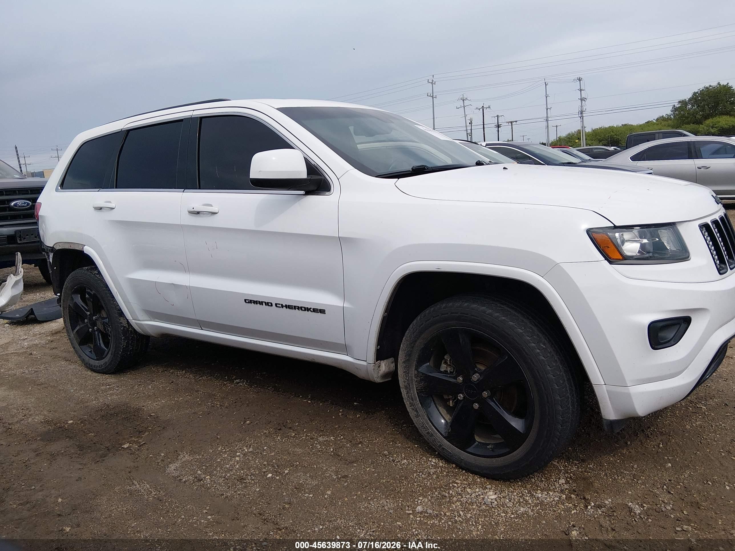 2015 Jeep Grand Cherokee Altitude White vin: 1C4RJFAG7FC797034