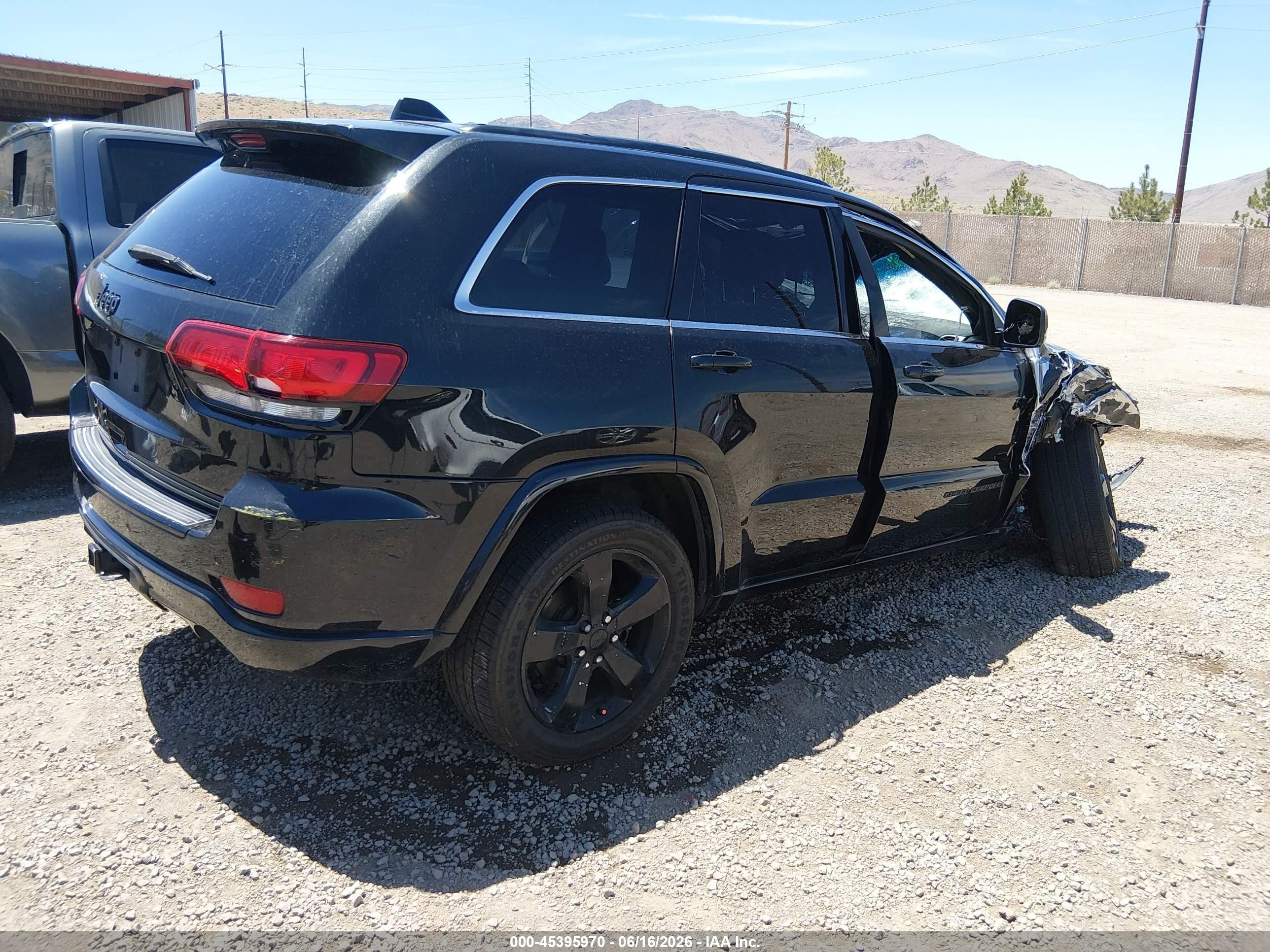 2015 Jeep Grand Cherokee Altitude Black vin: 1C4RJFAG7FC820280