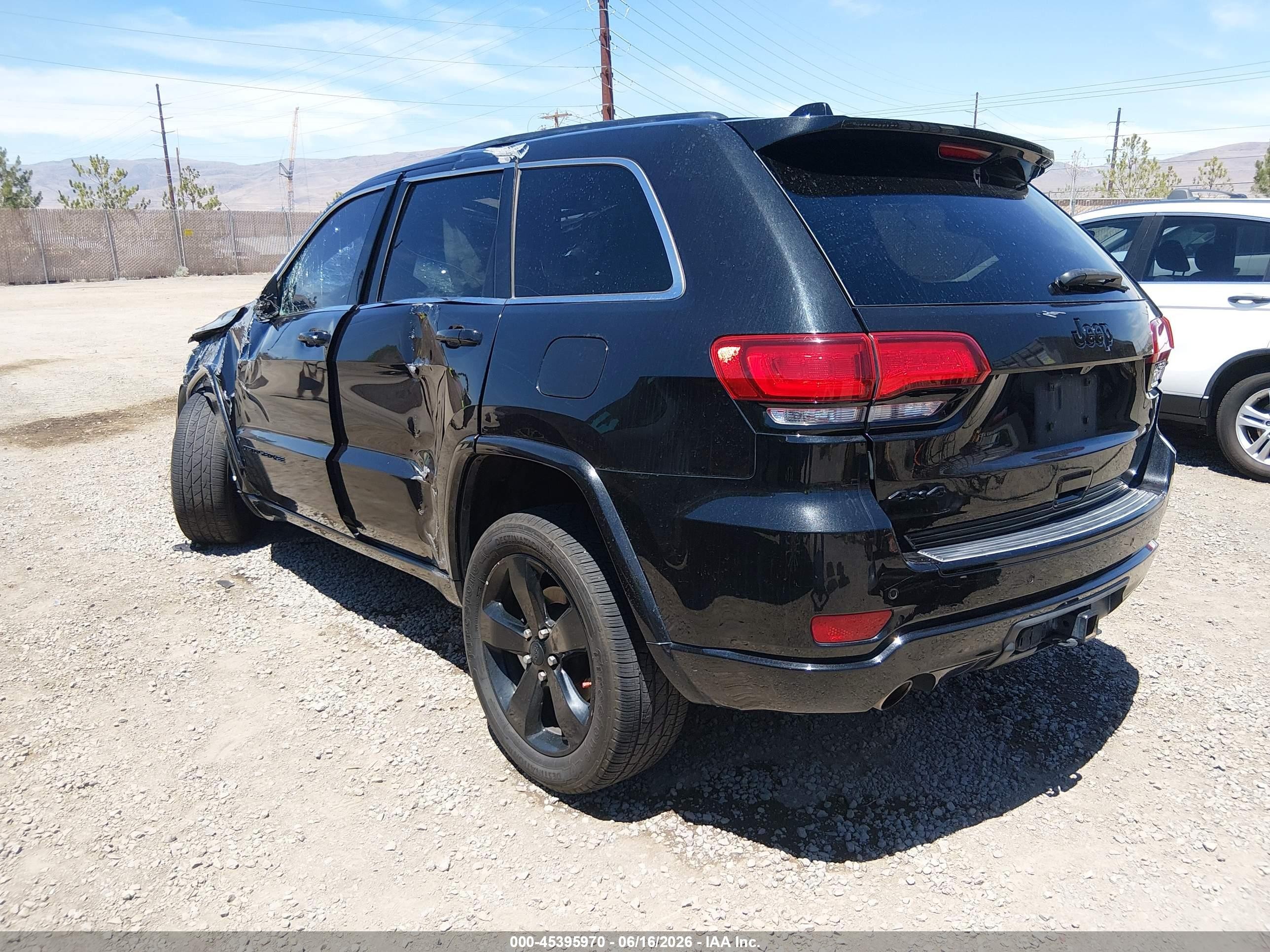 2015 Jeep Grand Cherokee Altitude Black vin: 1C4RJFAG7FC820280