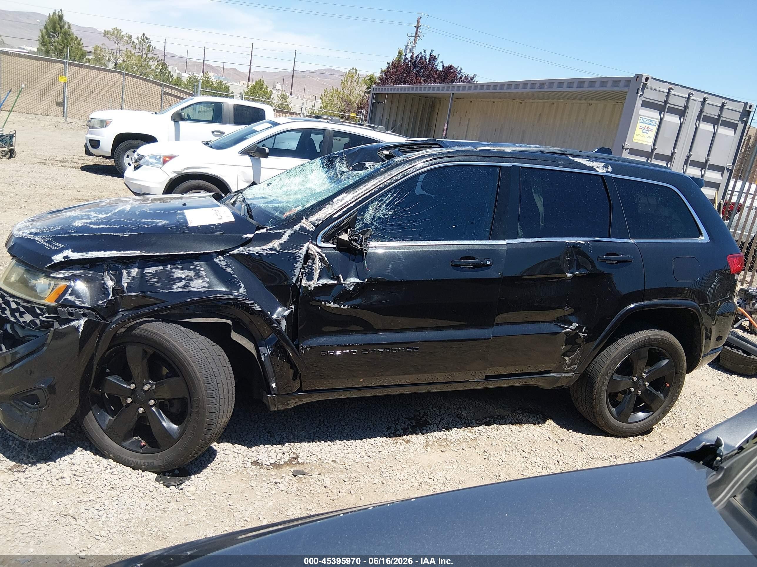 2015 Jeep Grand Cherokee Altitude Black vin: 1C4RJFAG7FC820280