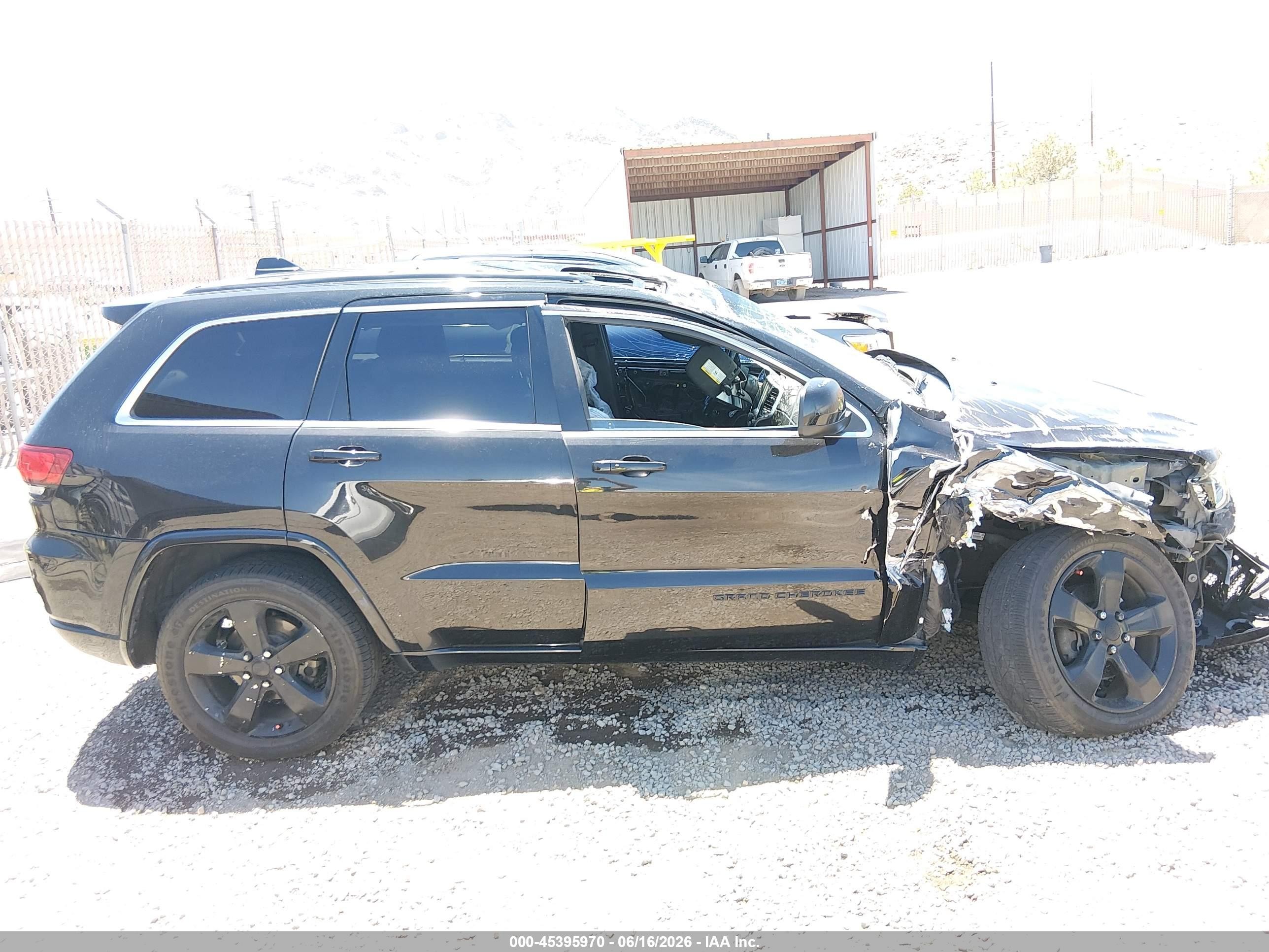2015 Jeep Grand Cherokee Altitude Black vin: 1C4RJFAG7FC820280