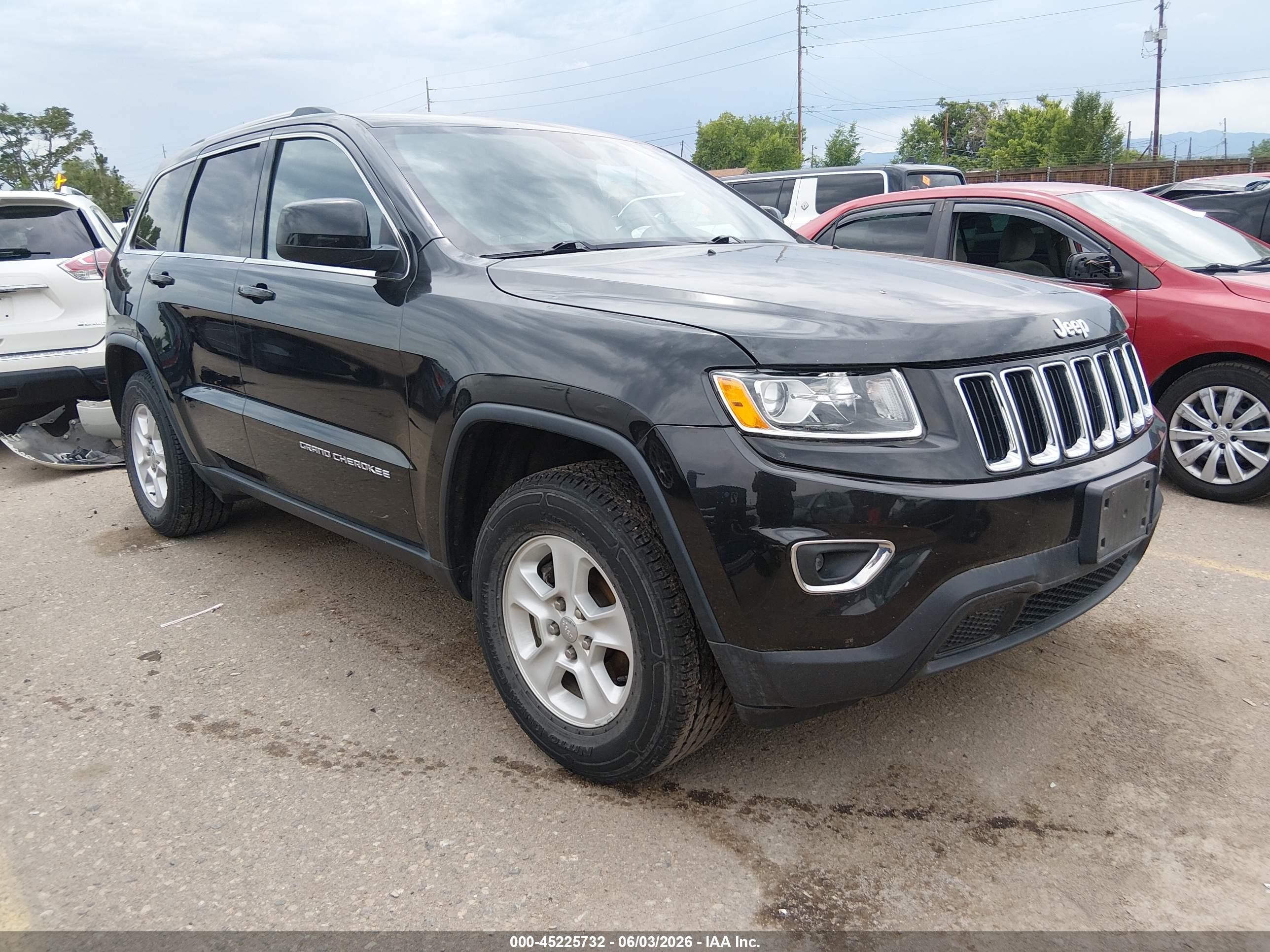 2015 Jeep Grand Cherokee Laredo Black vin: 1C4RJFAG7FC838097