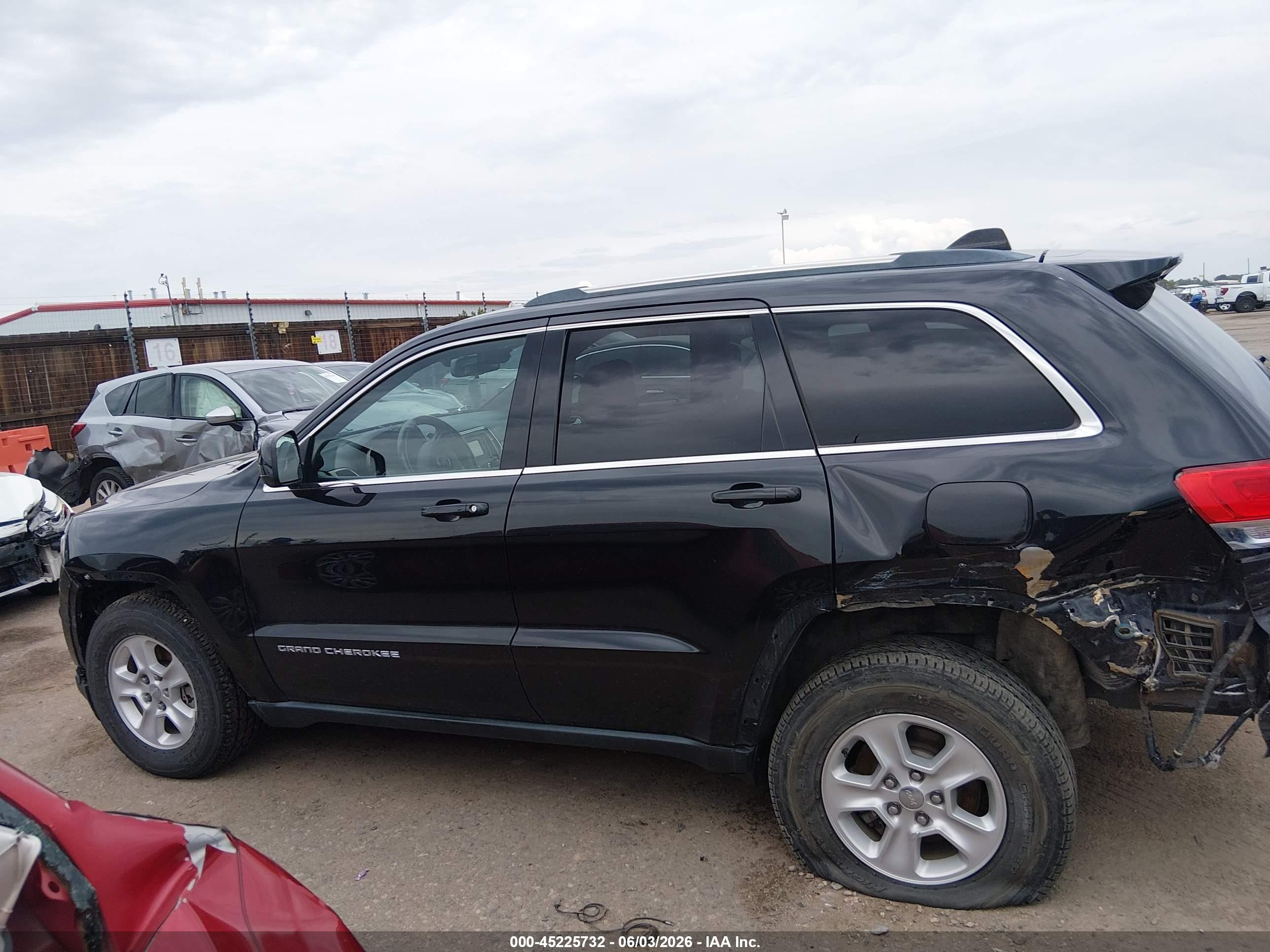 2015 Jeep Grand Cherokee Laredo Black vin: 1C4RJFAG7FC838097