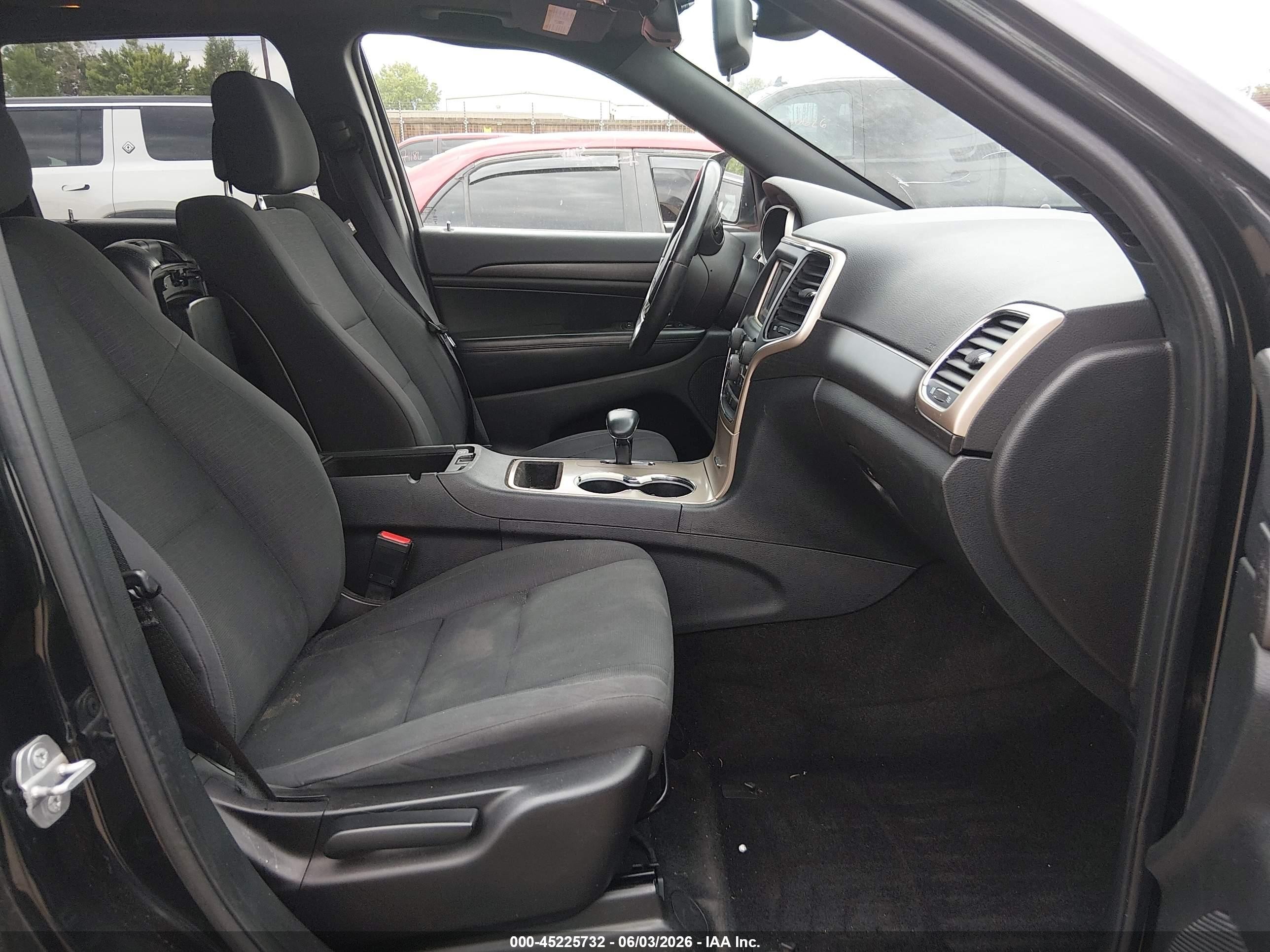2015 Jeep Grand Cherokee Laredo Black vin: 1C4RJFAG7FC838097