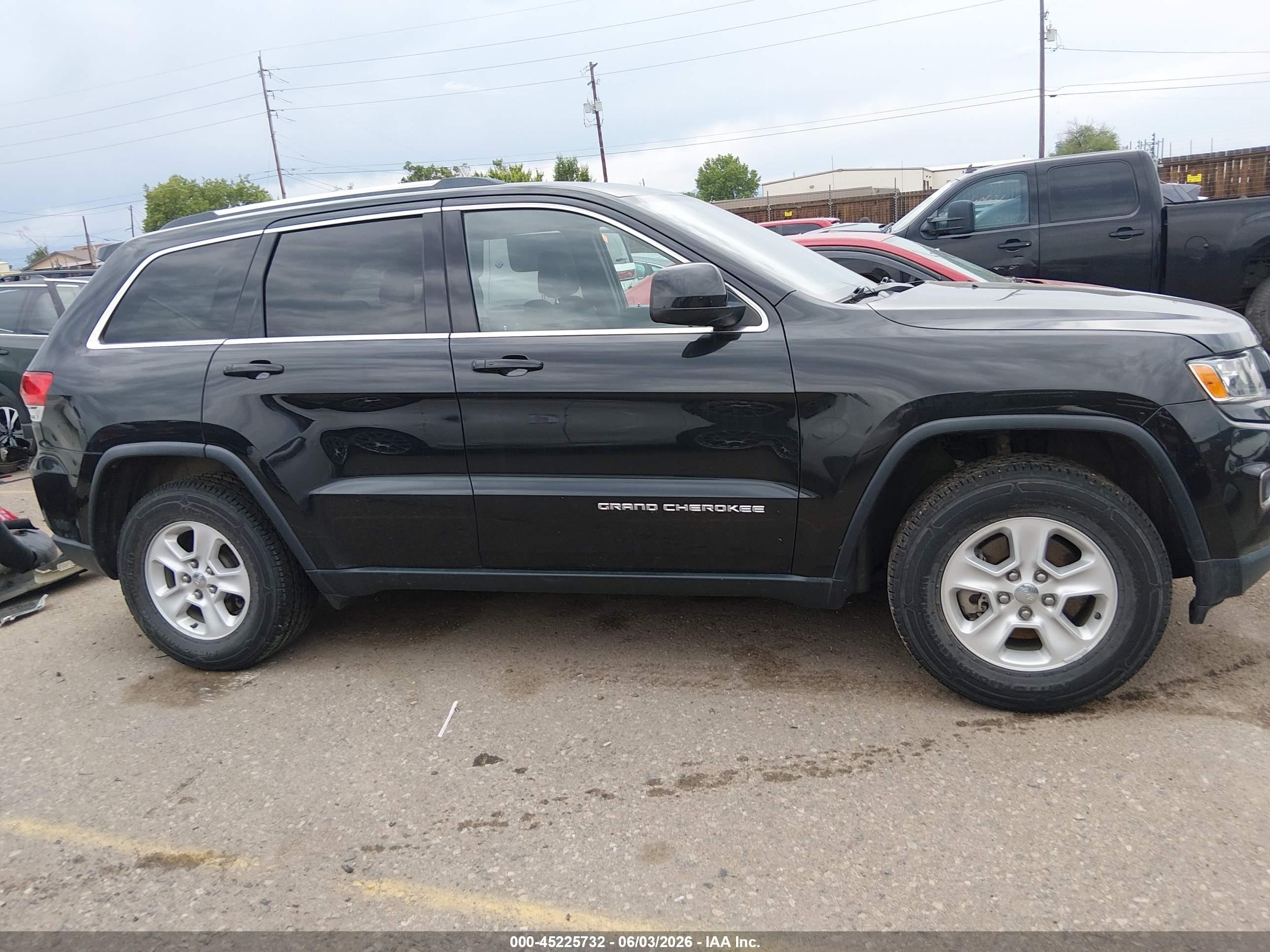 2015 Jeep Grand Cherokee Laredo Black vin: 1C4RJFAG7FC838097