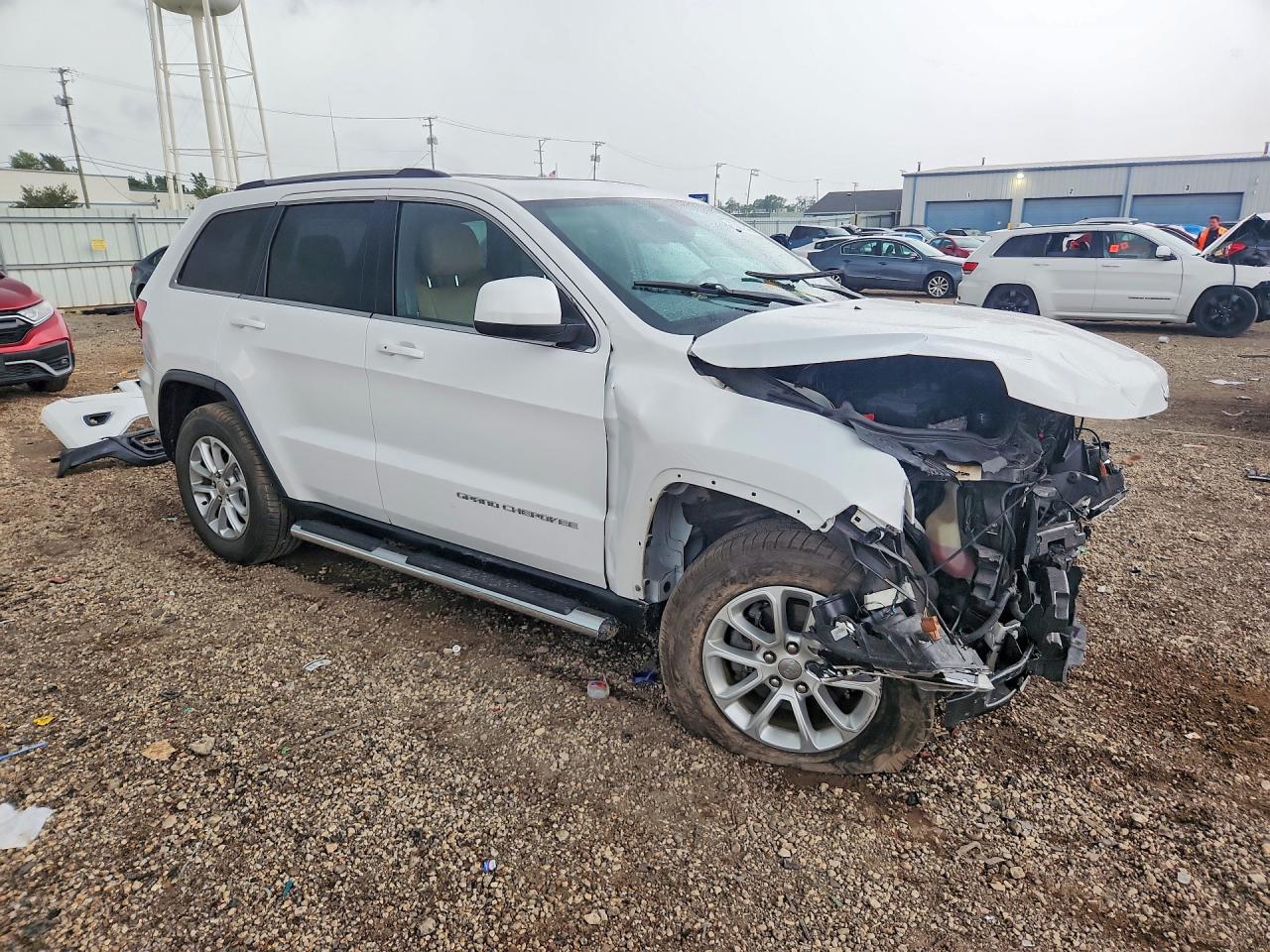2015 Jeep Grand Cherokee Laredo White vin: 1C4RJFAG7FC838665