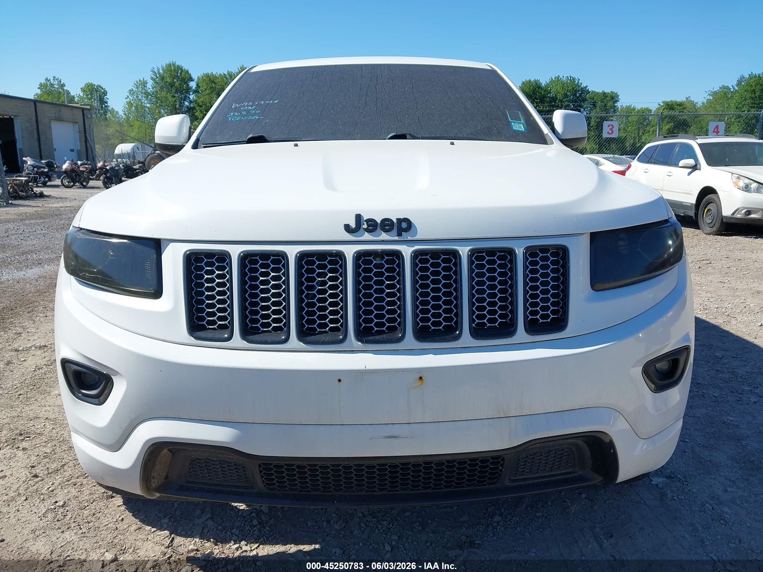 2015 Jeep Grand Cherokee Altitude White vin: 1C4RJFAG7FC909749