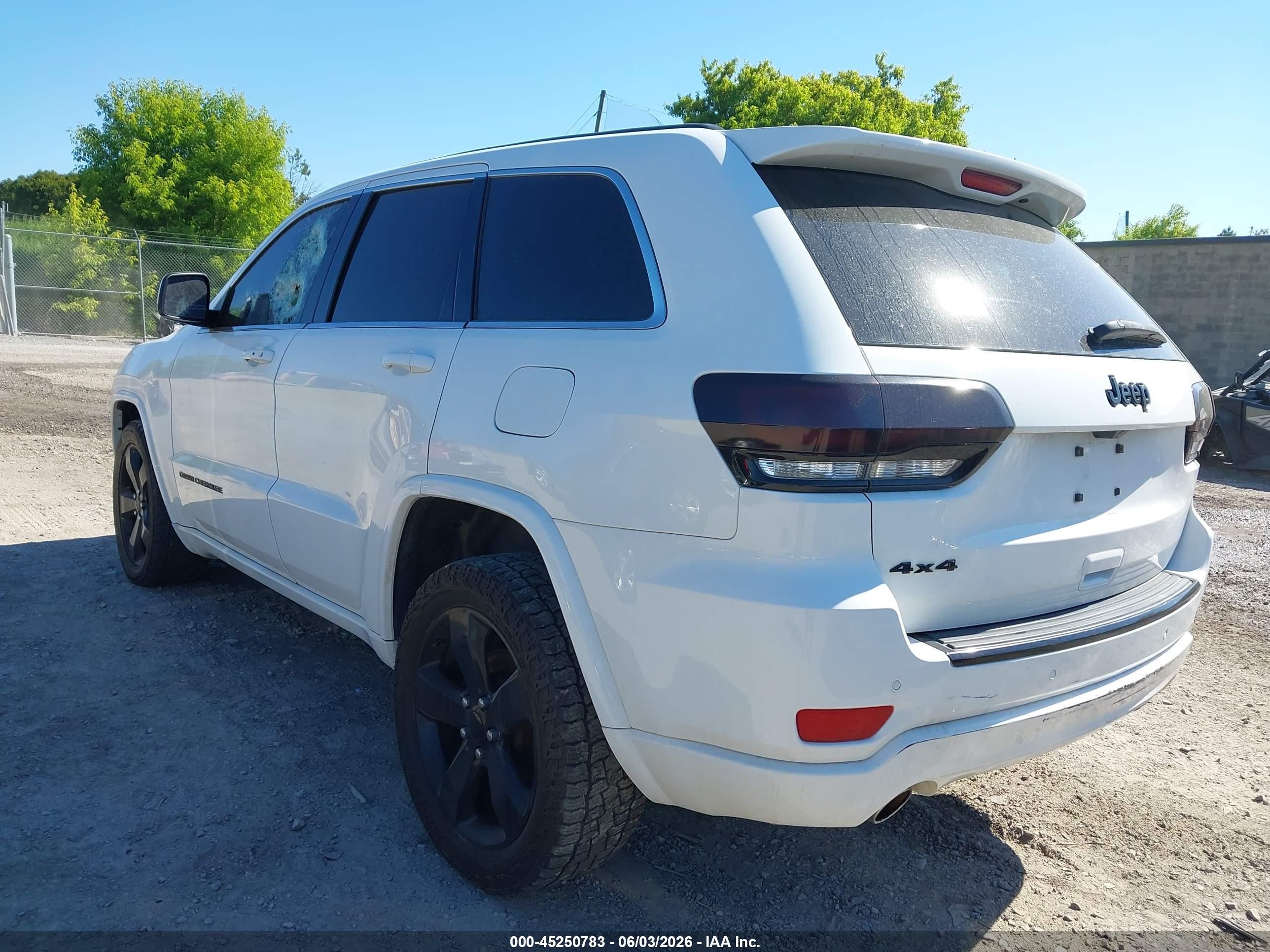 2015 Jeep Grand Cherokee Altitude White vin: 1C4RJFAG7FC909749