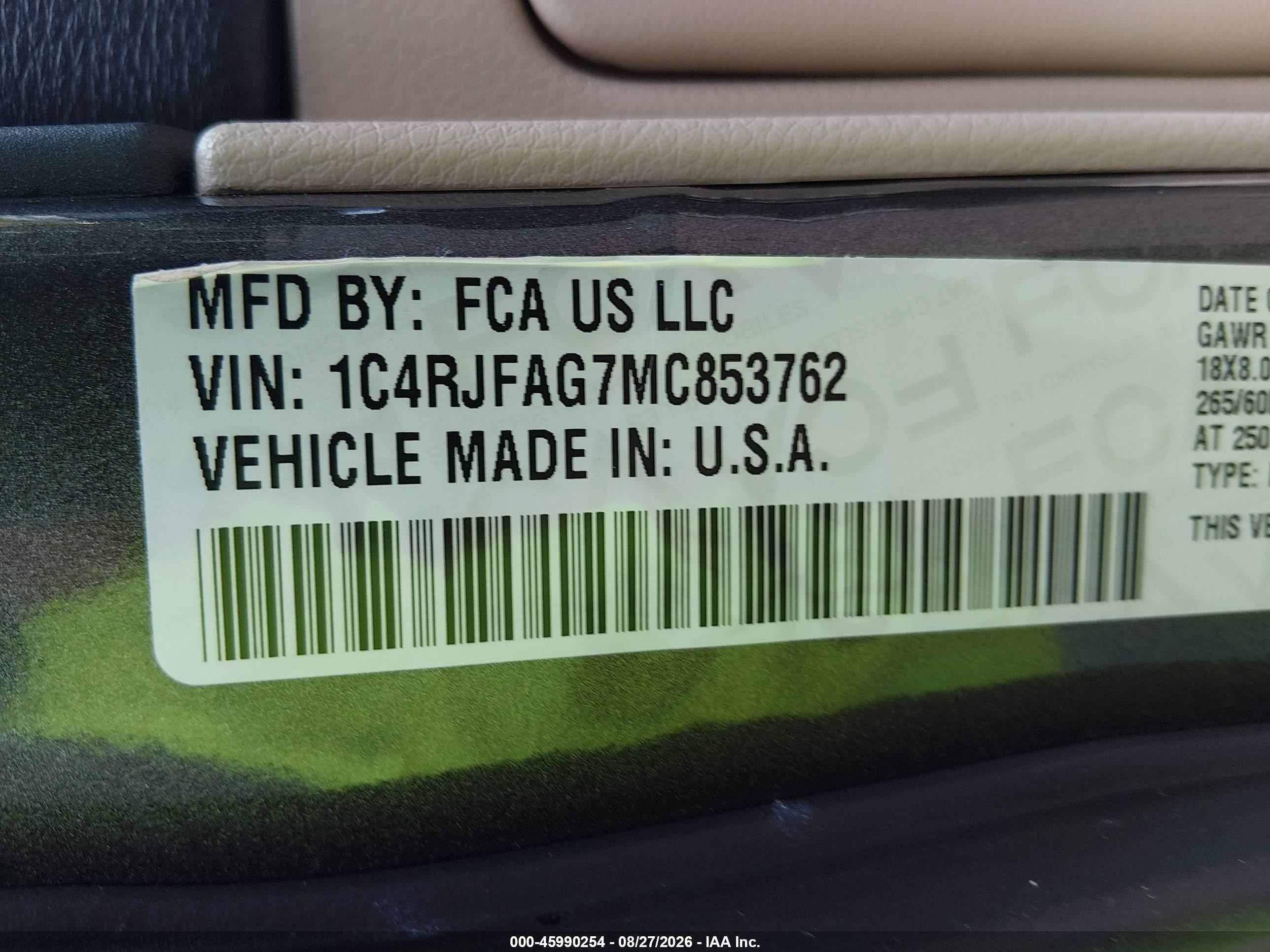 2021 Jeep Grand Cherokee Laredo E 4x4 Black vin: 1C4RJFAG7MC853762