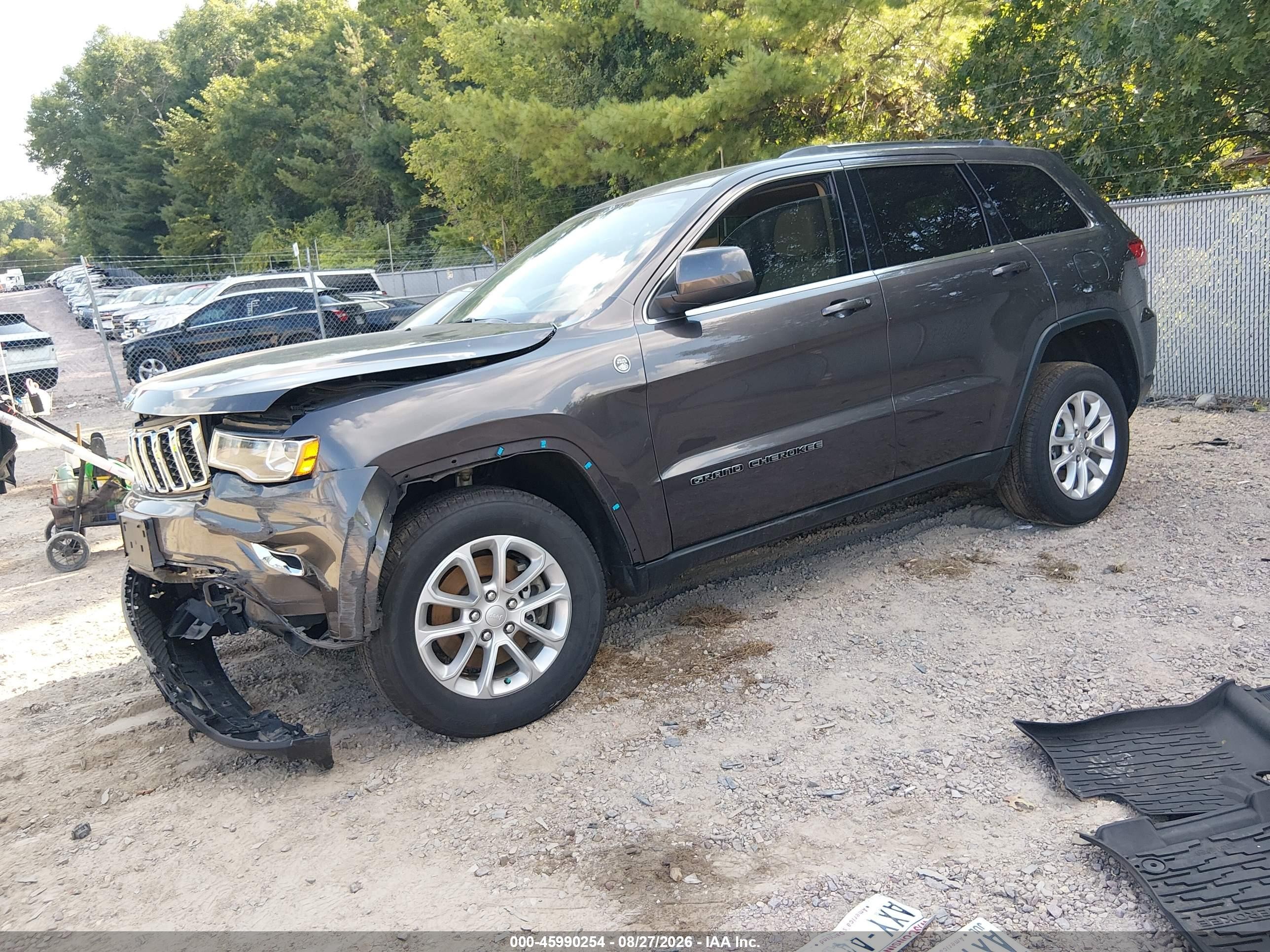 2021 Jeep Grand Cherokee Laredo E 4x4 Black vin: 1C4RJFAG7MC853762