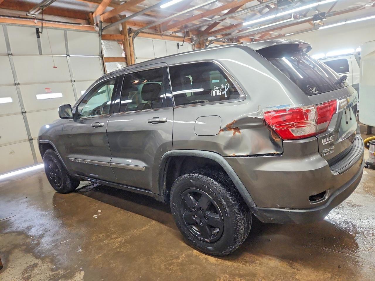 2012 Jeep Grand Cherokee Laredo Gray vin: 1C4RJFAG8CC178826
