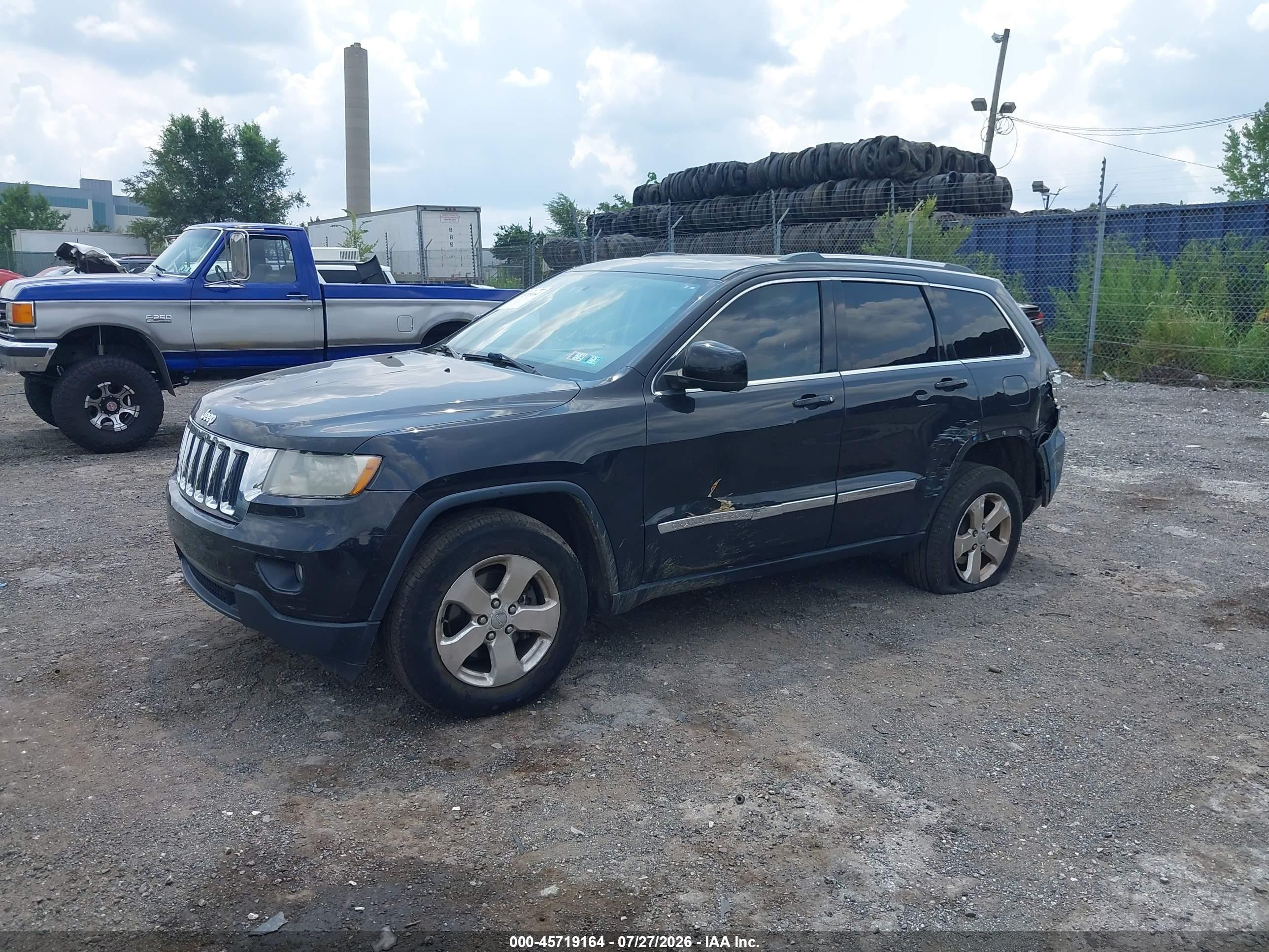 2012 Jeep Grand Cherokee Laredo Black vin: 1C4RJFAG8CC249426
