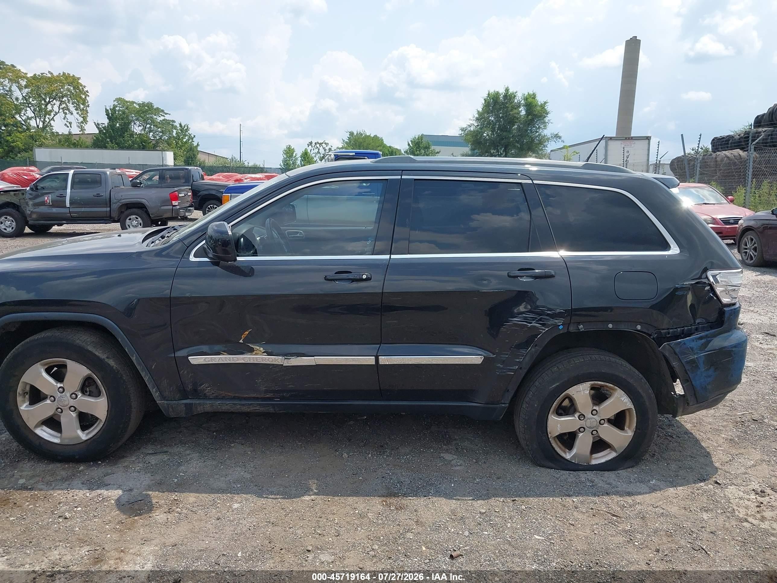 2012 Jeep Grand Cherokee Laredo Black vin: 1C4RJFAG8CC249426