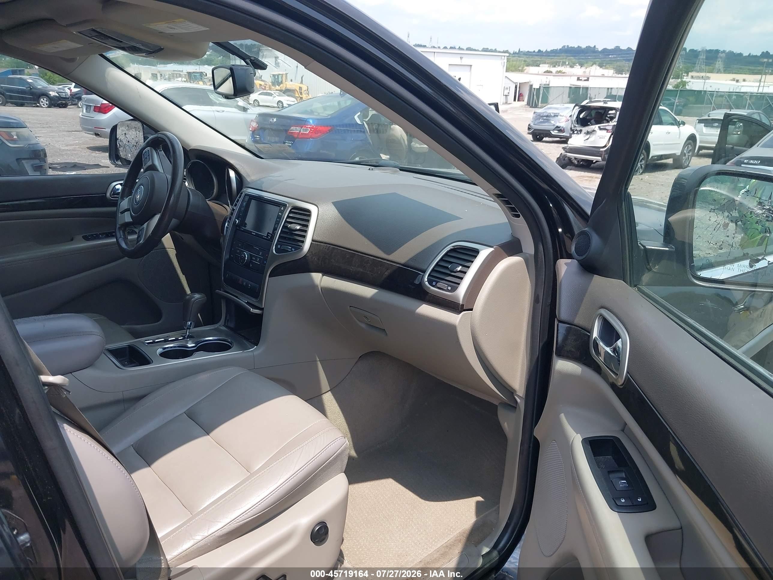 2012 Jeep Grand Cherokee Laredo Black vin: 1C4RJFAG8CC249426