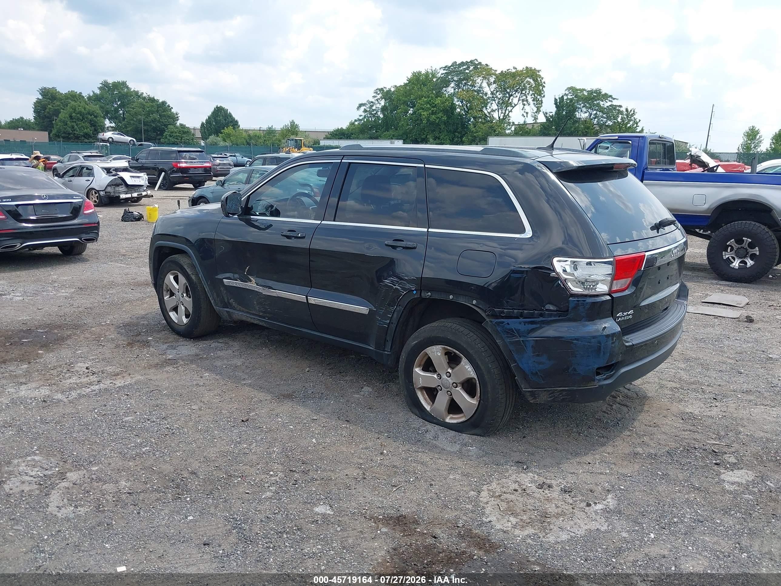 2012 Jeep Grand Cherokee Laredo Black vin: 1C4RJFAG8CC249426